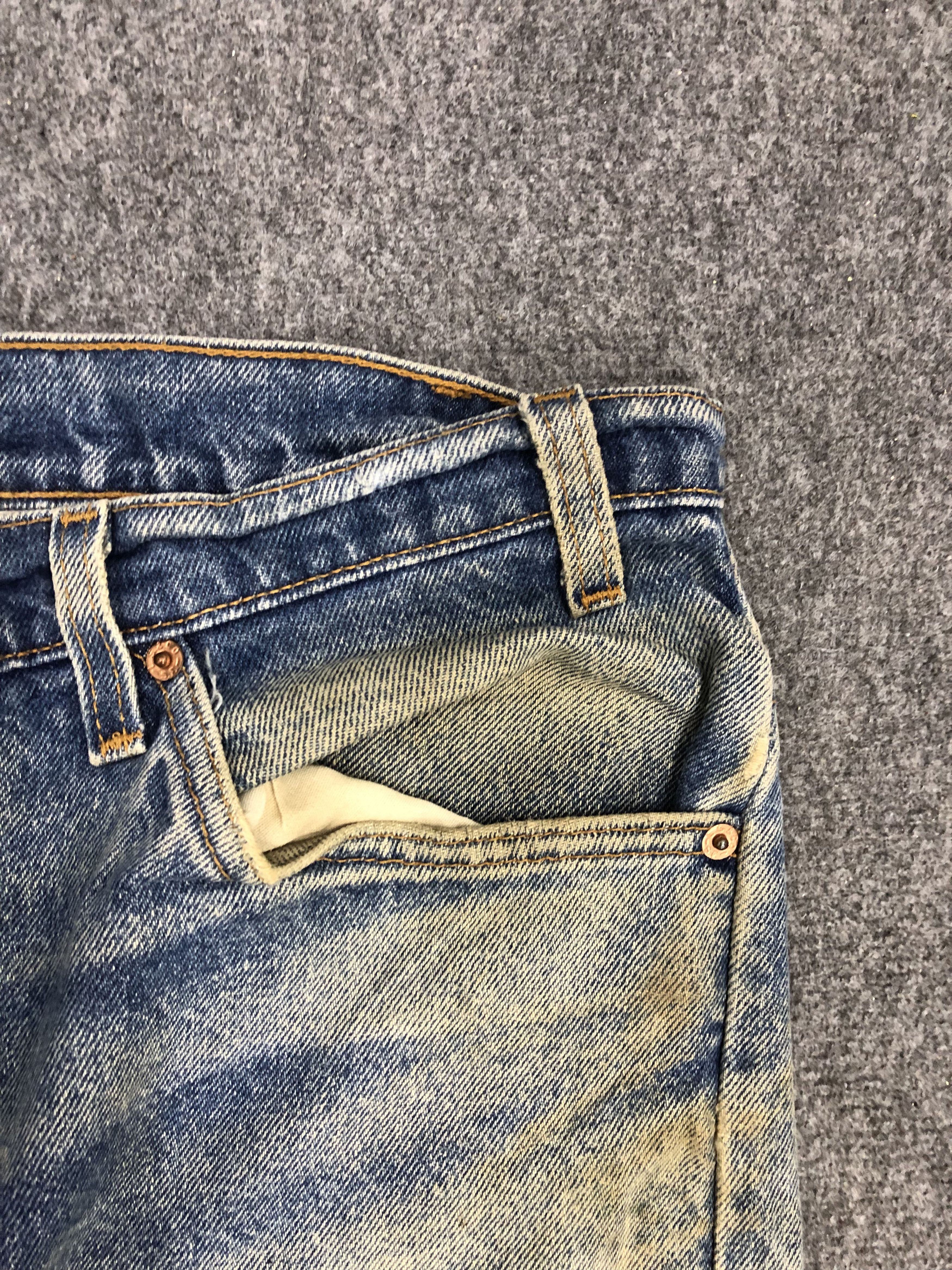 Levi's Vintage Levis 505 Orange Tab Denim DP1246 Size US 38 / EU 54 - 6 Thumbnail