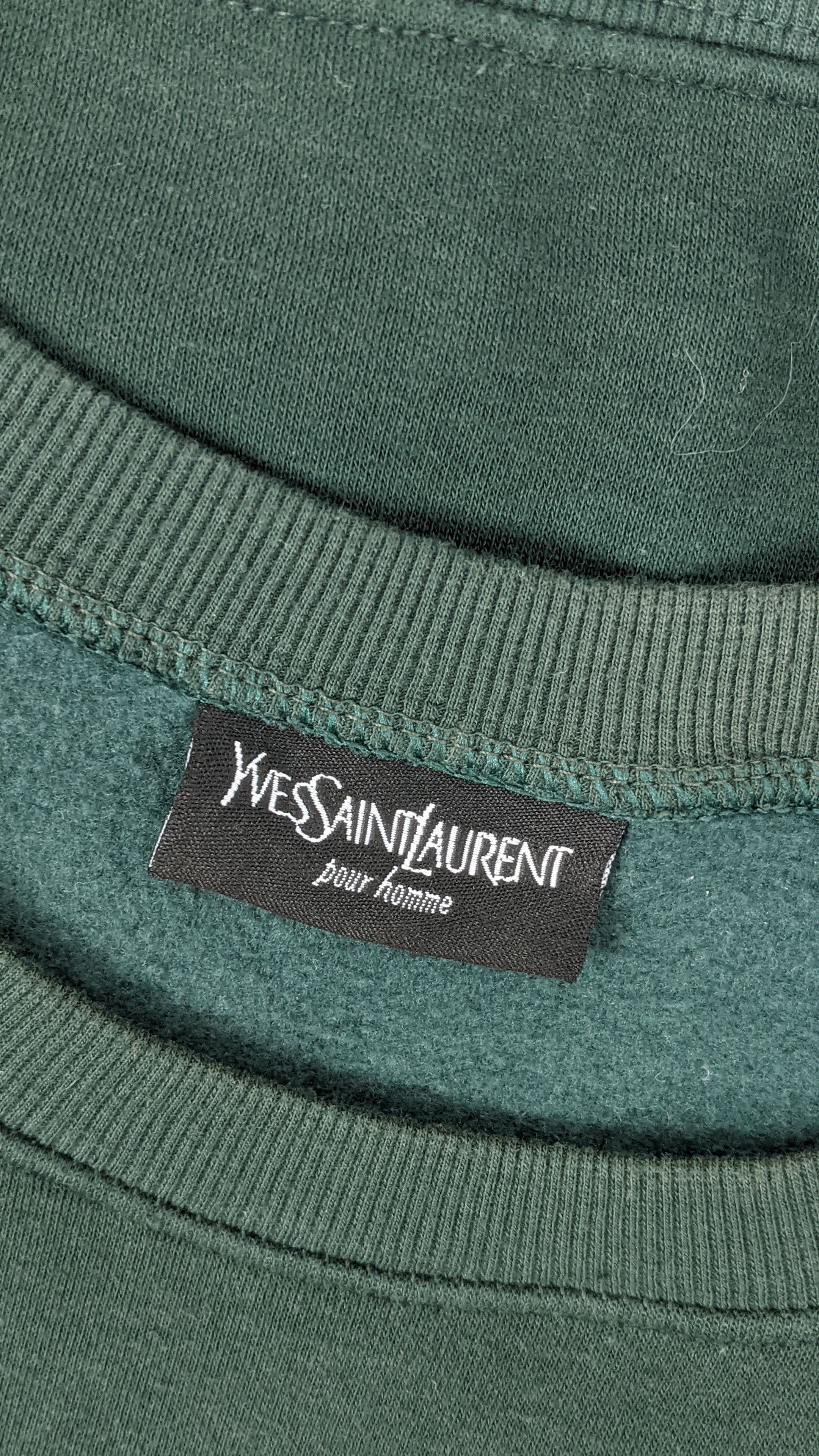 Yves Saint Laurent Yves Saint Laurent YSL Pour Homme Embroidery Sweatshirt Size US L / EU 52-54 / 3 - 4 Thumbnail