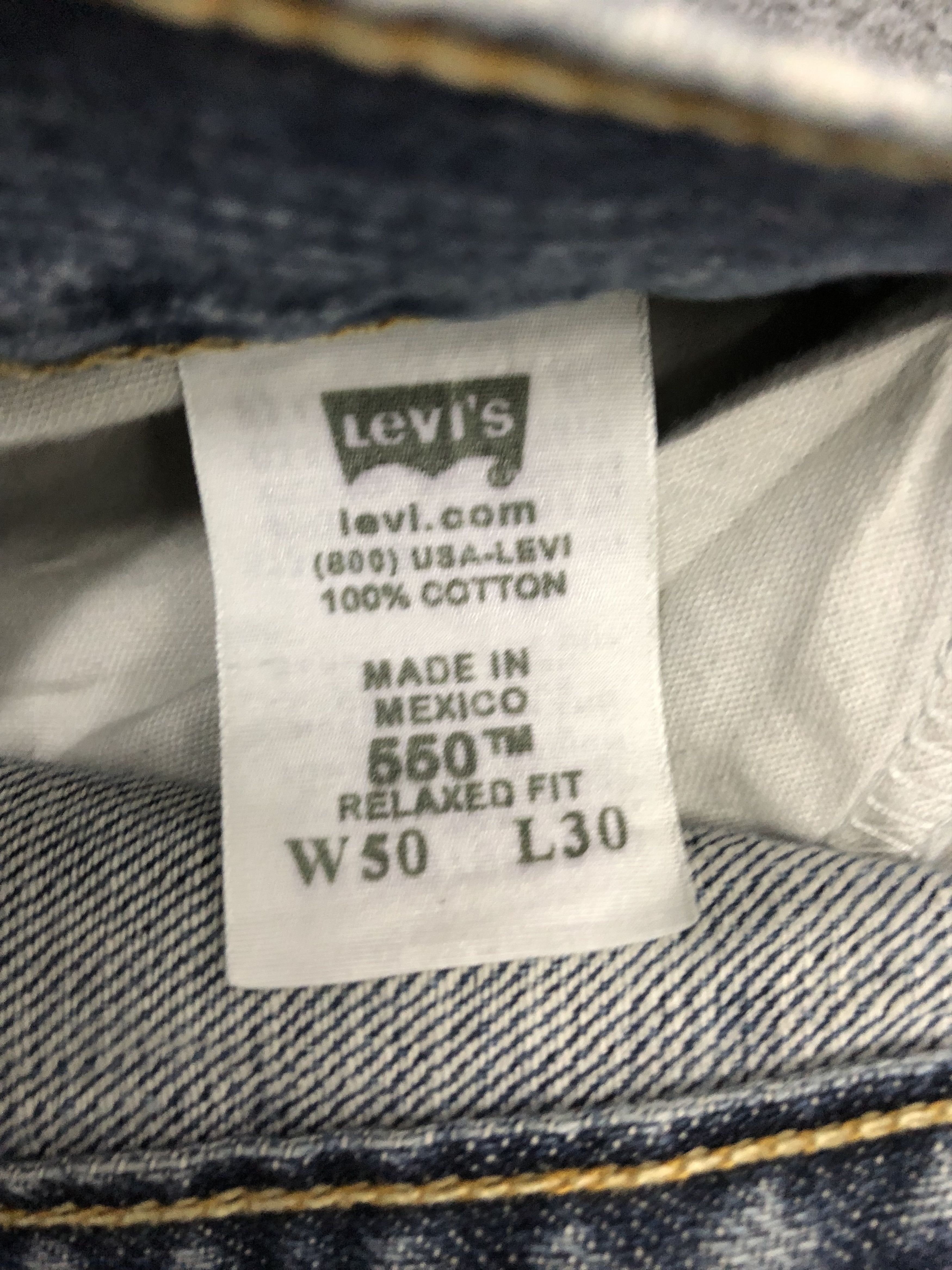 Levi's Vintage Levis 550 Sun Faded Denim DP1241 Size US 44 / EU 60 - 6 Thumbnail
