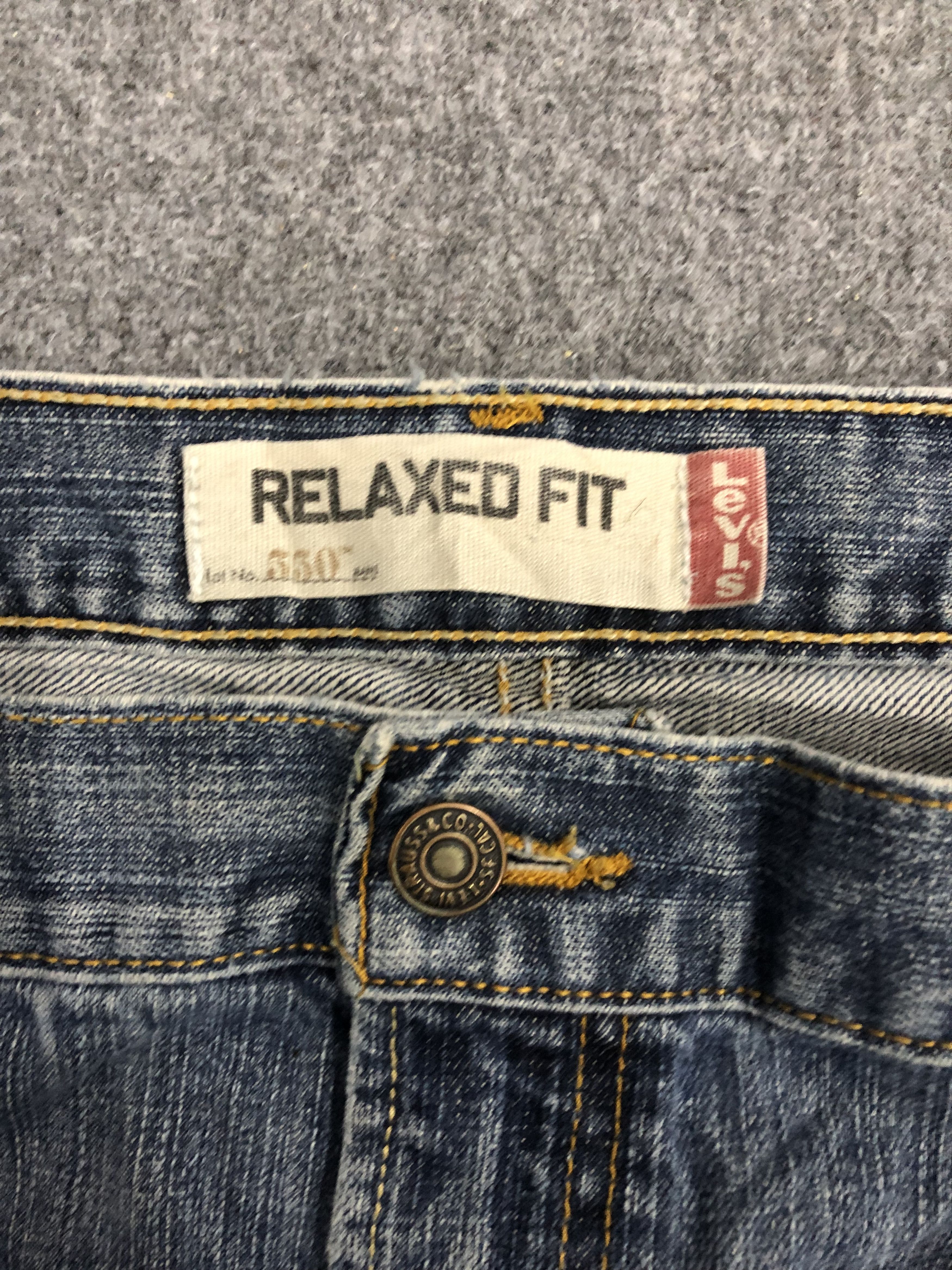 Levi's Vintage Levis 550 Sun Faded Denim DP1241 Size US 44 / EU 60 - 7 Thumbnail