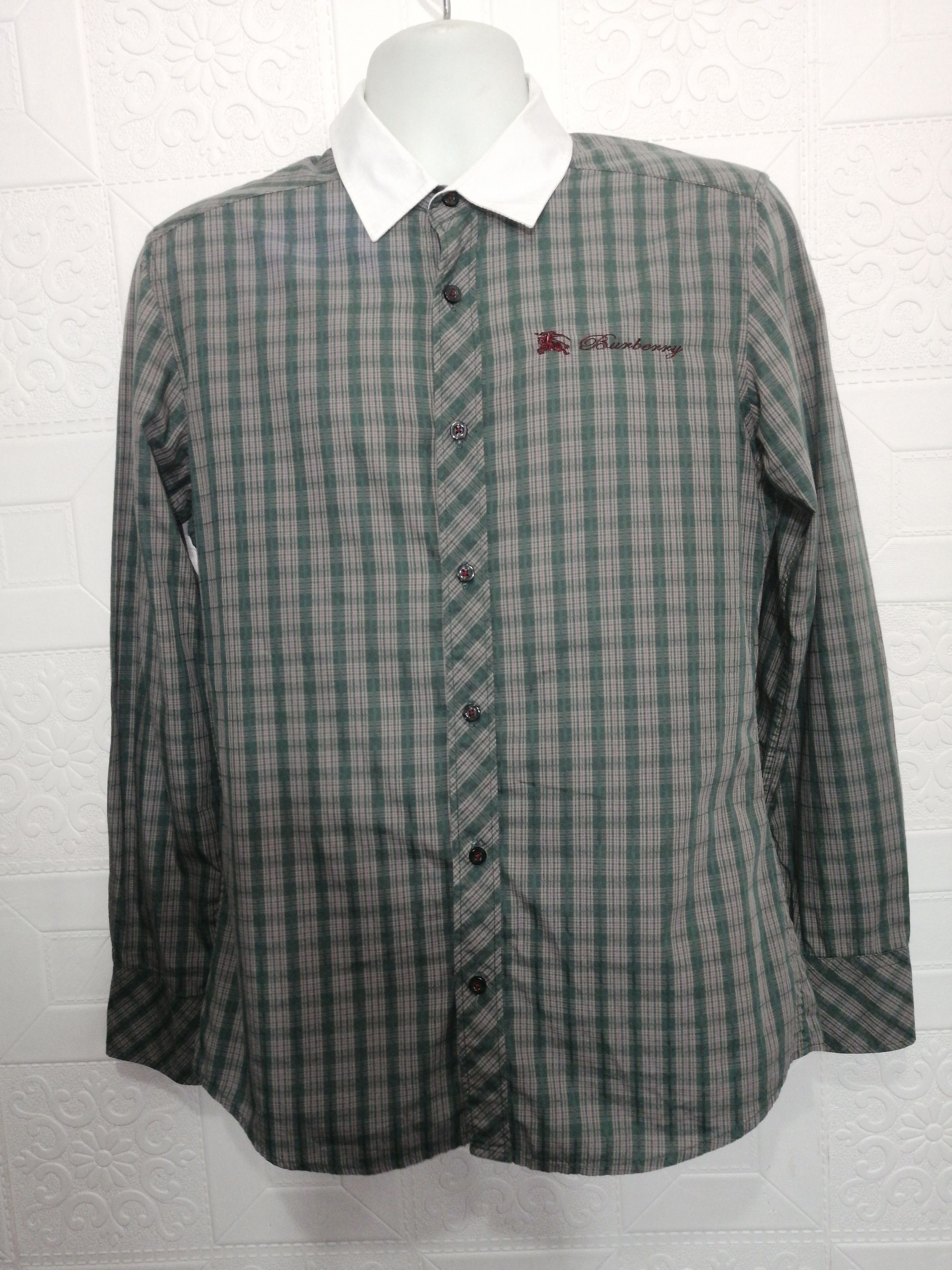 Burberry Burberry Black Label Long Sleeve Button Front Shirt Size US M / EU 48-50 / 2 - 1 Thumbnail