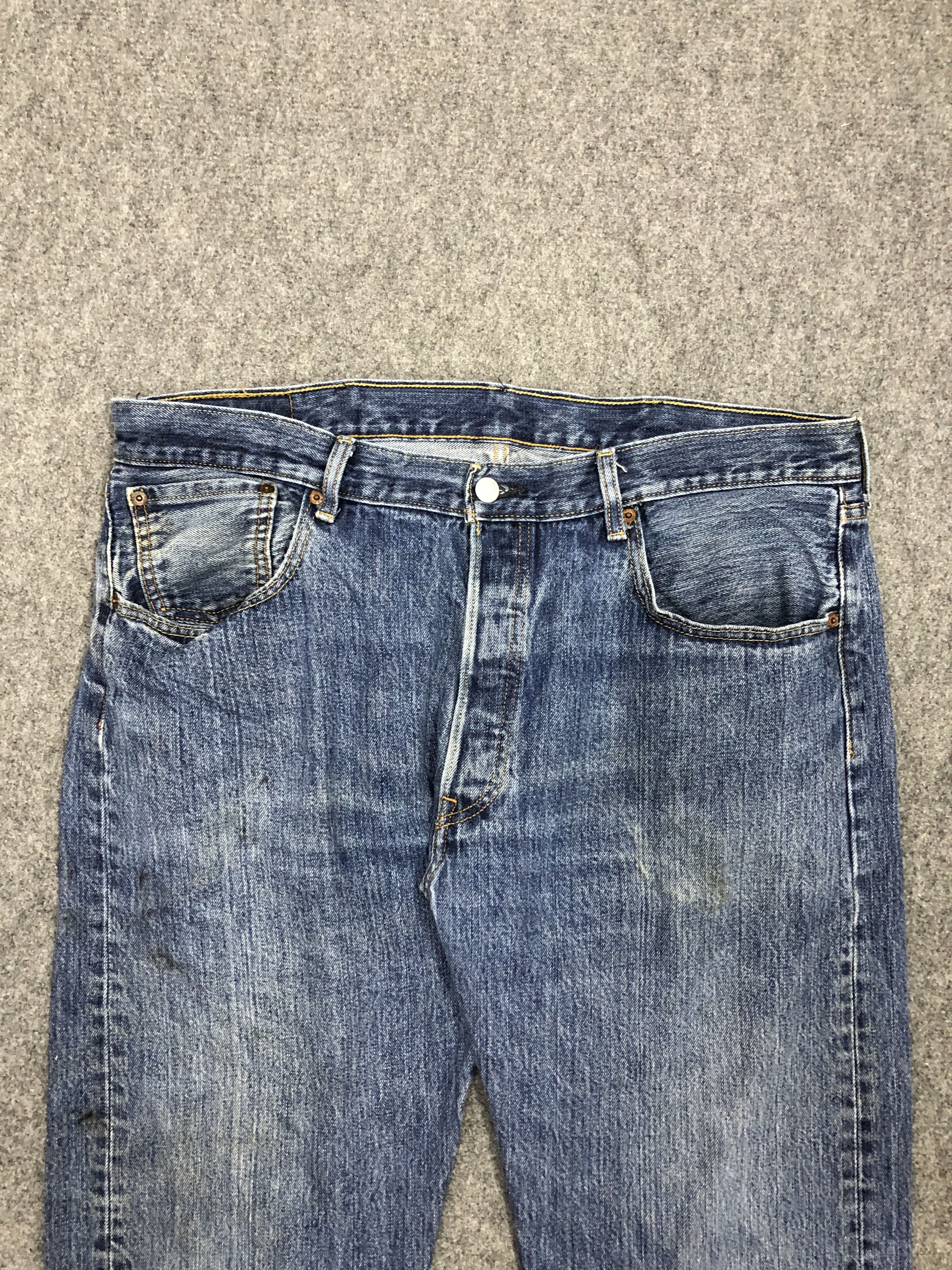 Levi's Vintage Levis 501 Light Blue Jeans DP1275 Size US 39 - 2 Thumbnail