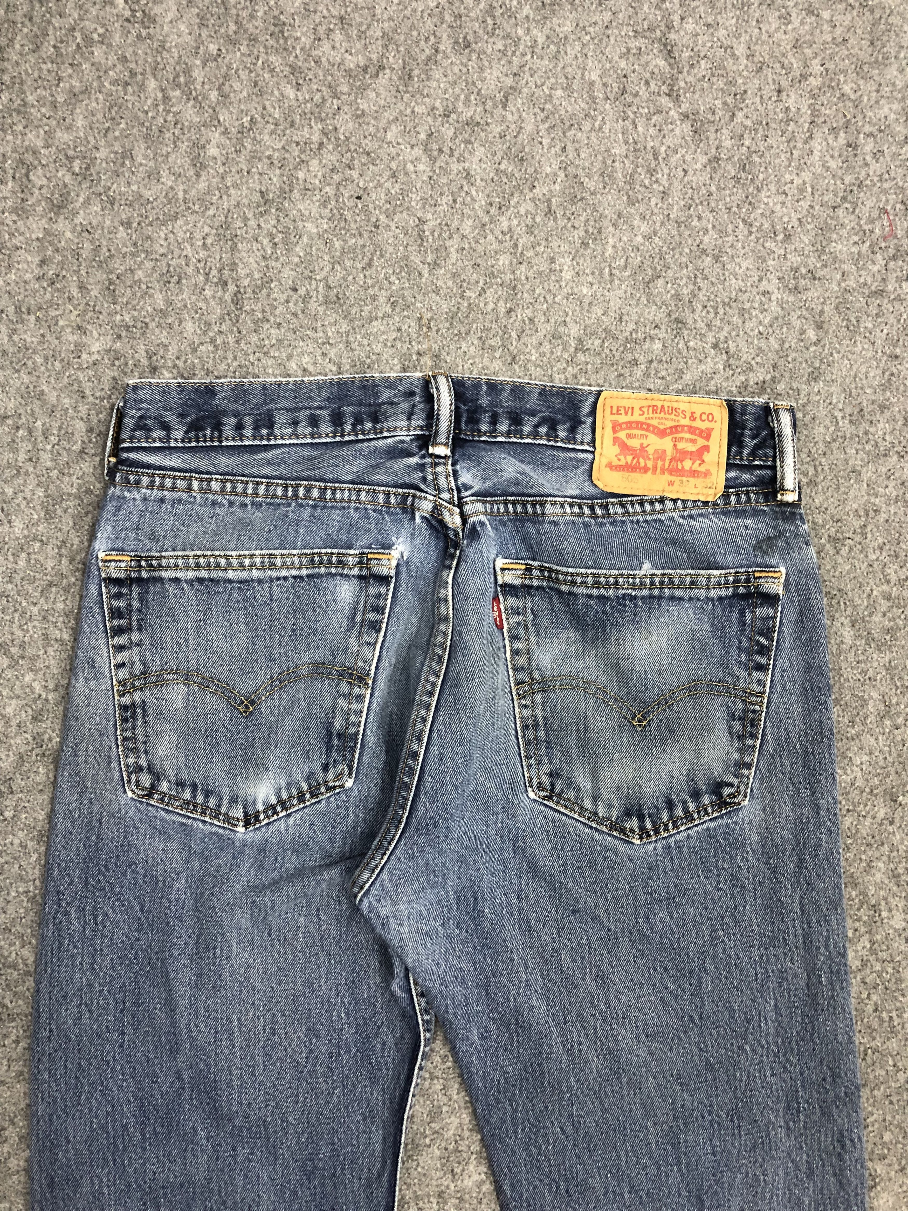 Levi's Vintage Levis 505 Light Wash Jeans DP1313 Size US 44 / EU 60 - 4 Thumbnail