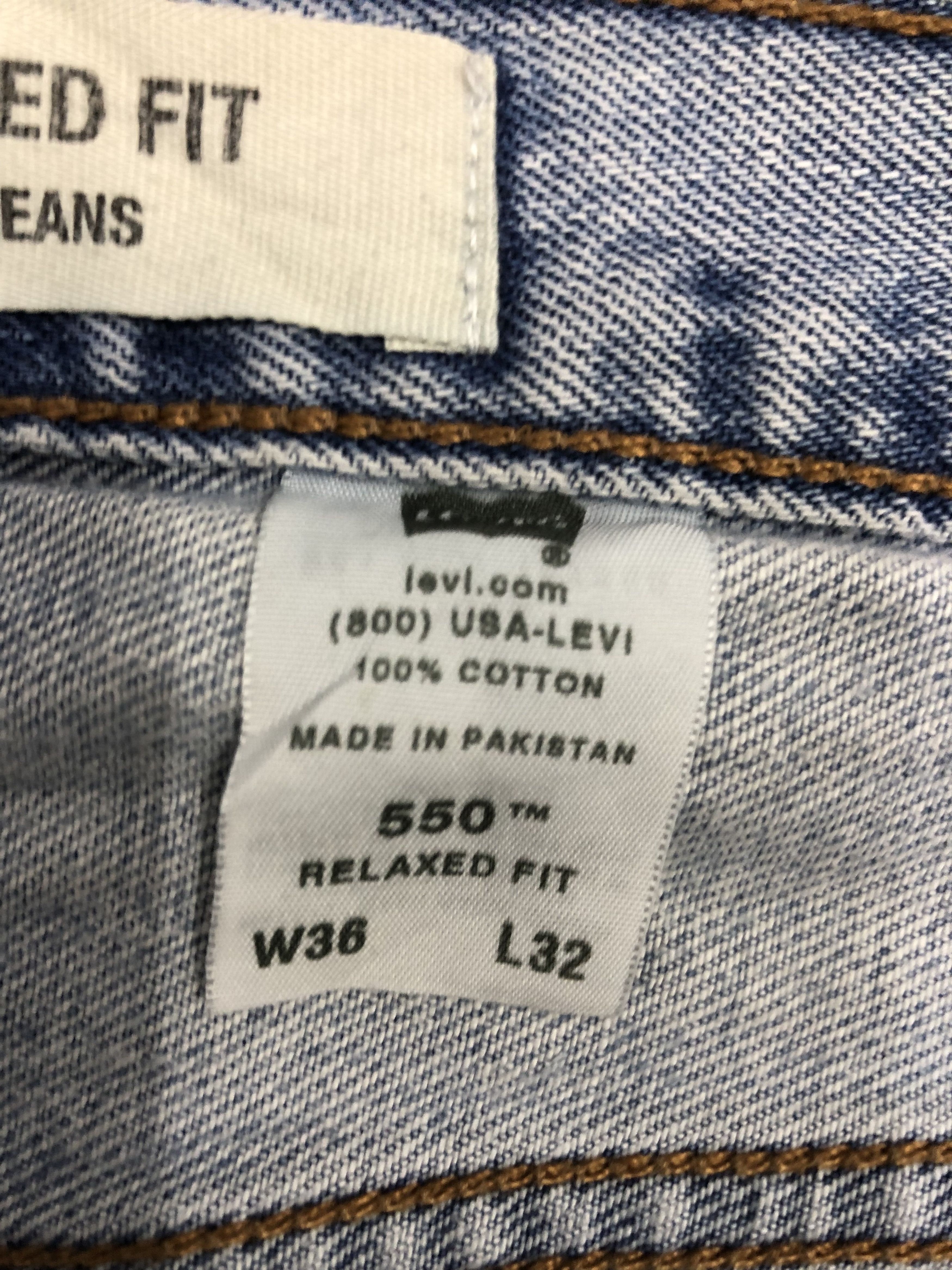 Levi's Vintage Levis 550 Light Blue Jeans DP1267 Size US 36 / EU 52 - 7 Thumbnail