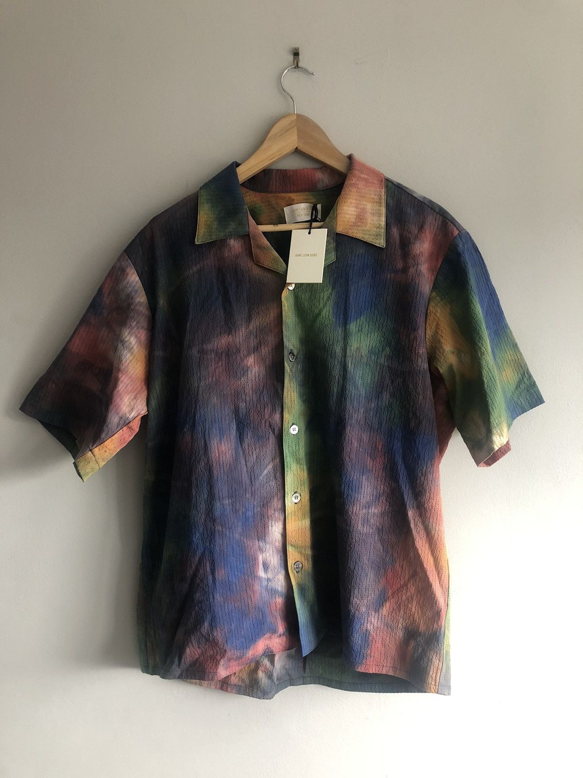Aime Leon Dore Aimé Leon Dore Leisure Tie Dye Seersucker Shirt SS18 Size US L / EU 52-54 / 3 - 1 Thumbnail