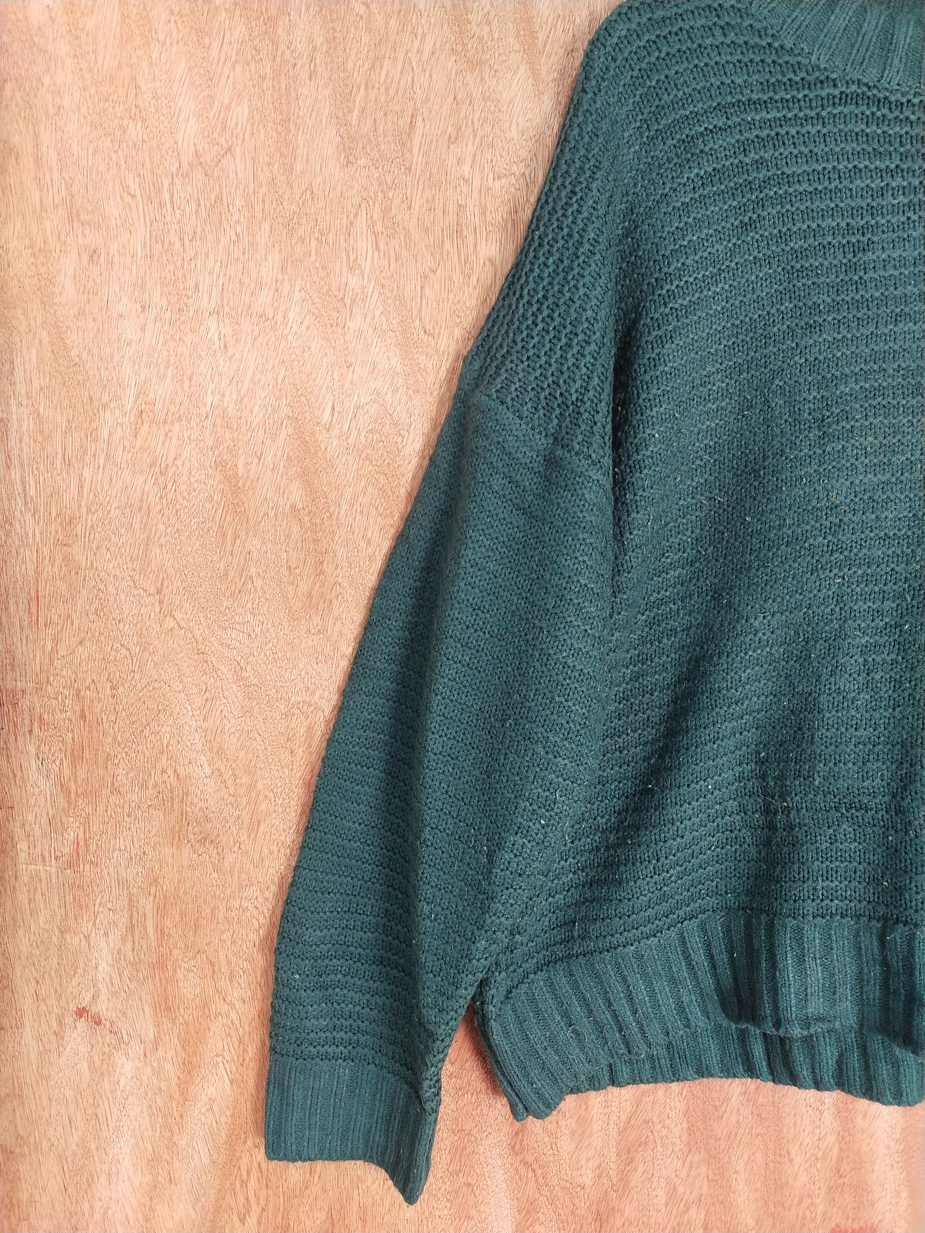 Homespun Knitwear × Japanese Brand GU japan dark green knitwear sweatshirt #H268 Size US L / EU 52-54 / 3 - 4 Thumbnail