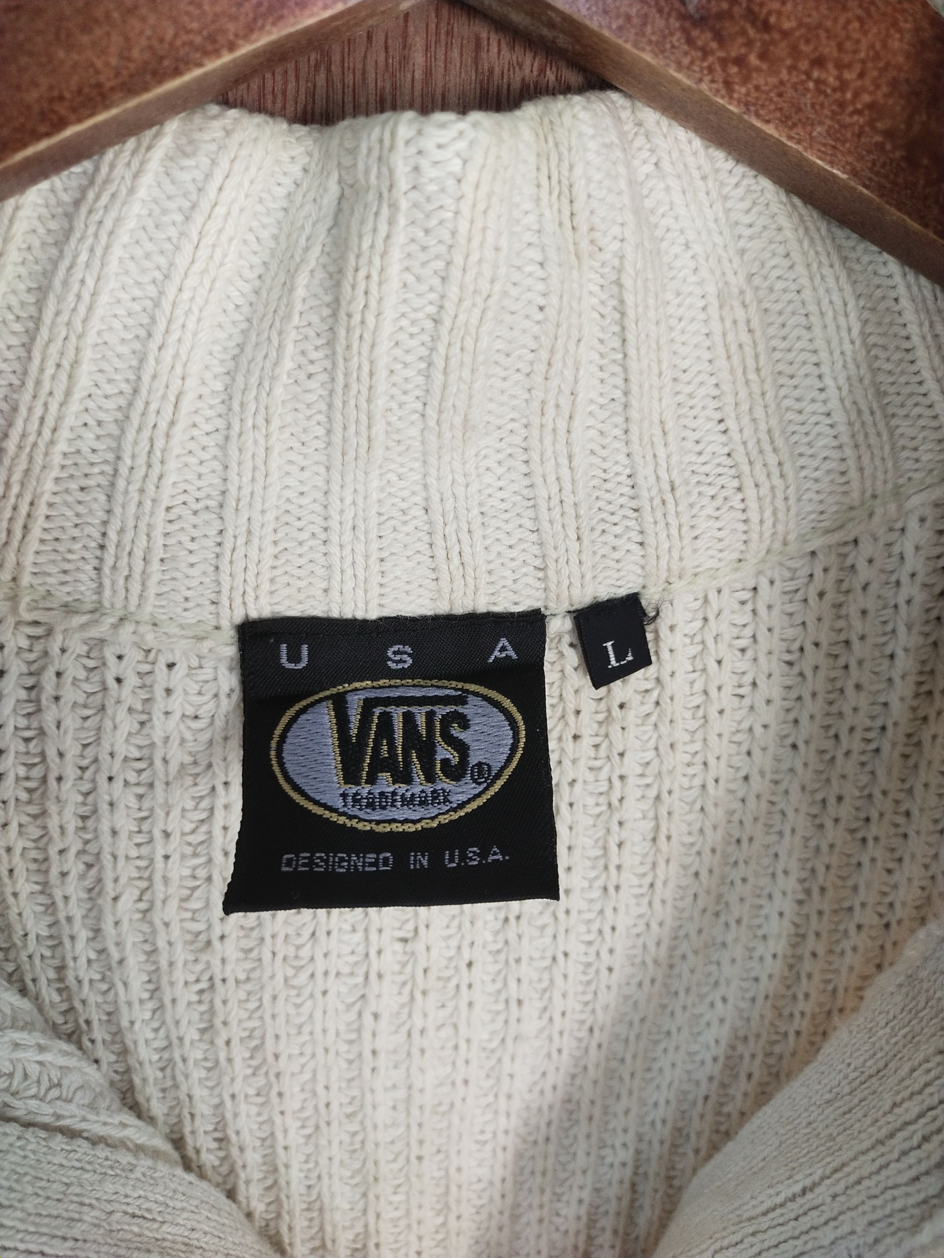 Vans white sleeveless vest knitwear #S086