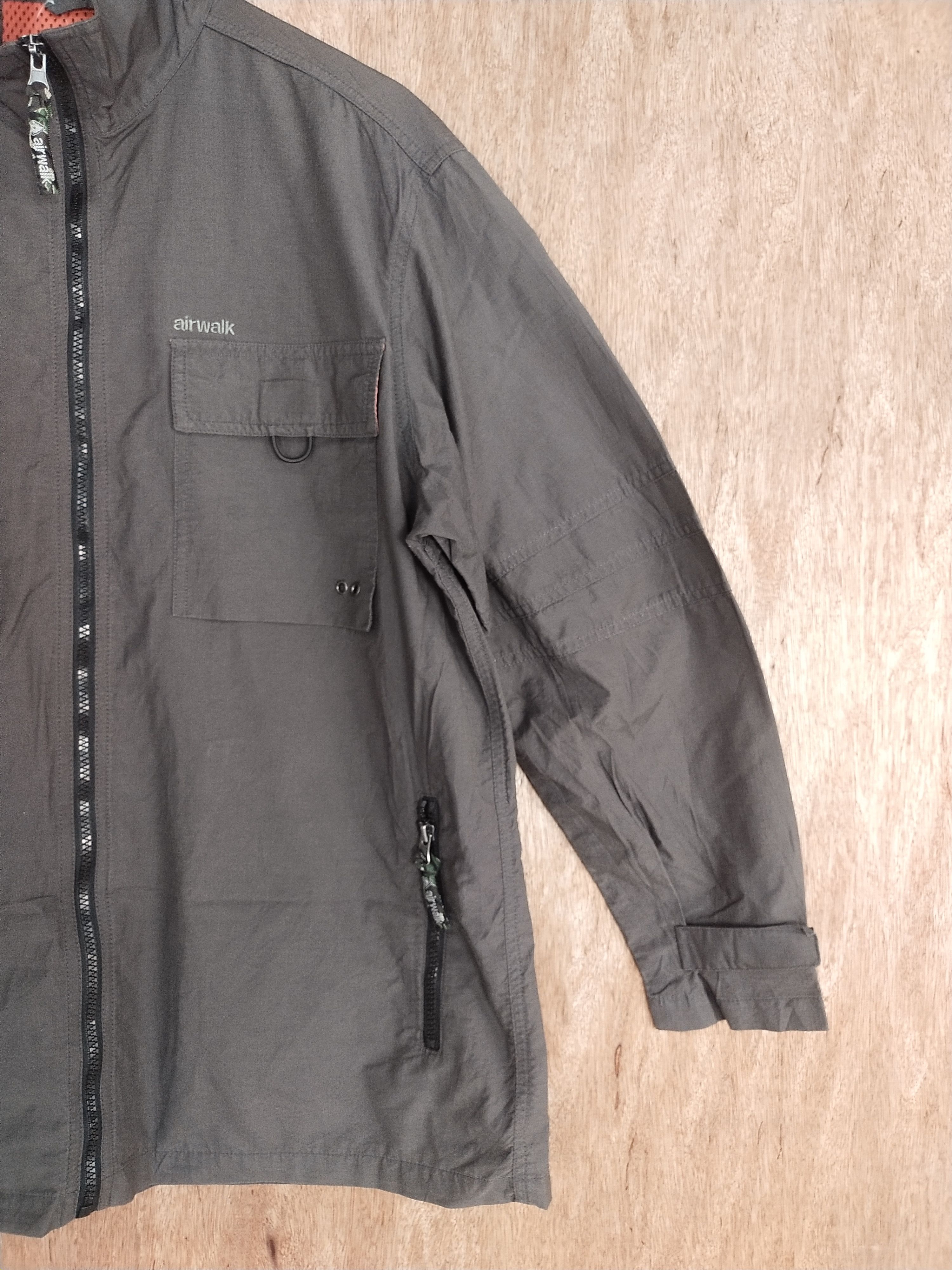 Airwalk × Japanese Brand Airwalk dark brown windbreaker jacket sweaters #S073 Size US M / EU 48-50 / 2 - 7 Thumbnail
