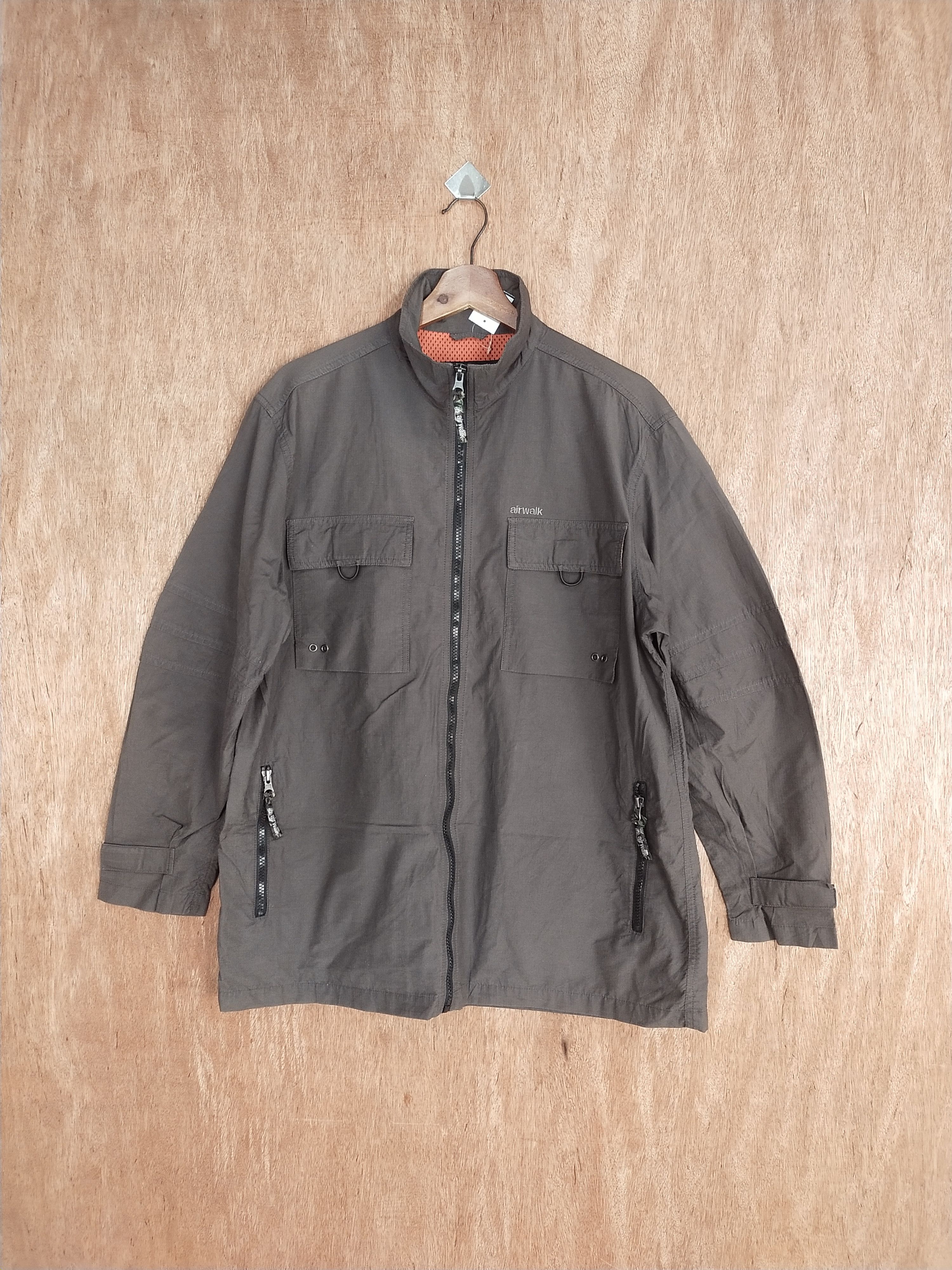 Airwalk × Japanese Brand Airwalk dark brown windbreaker jacket sweaters #S073 Size US M / EU 48-50 / 2 - 1 Thumbnail