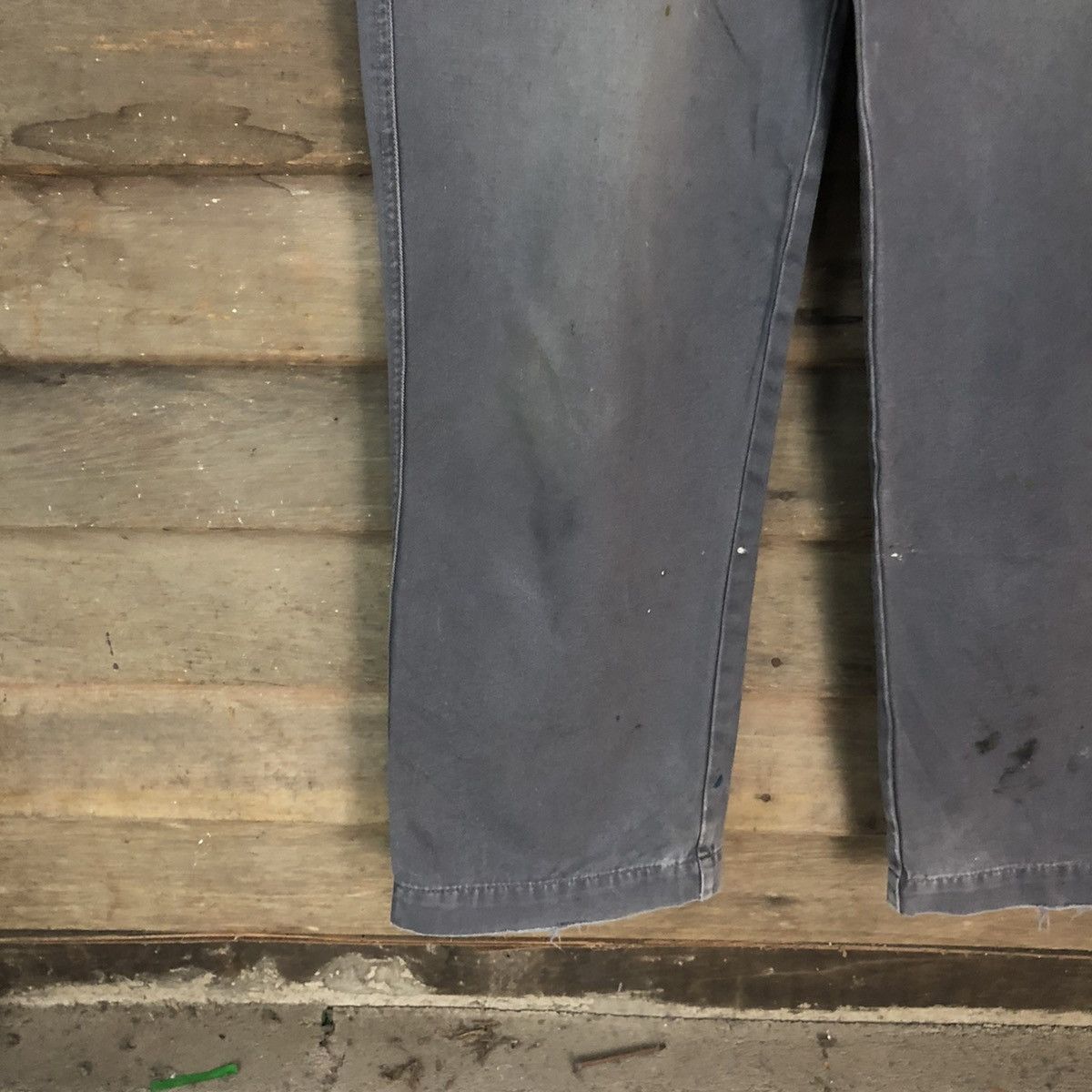 Faded Glory × Japanese Brand Burtle Grey Faded Cargo Multipocket Pants #6849 Size US 31 - 8 Thumbnail