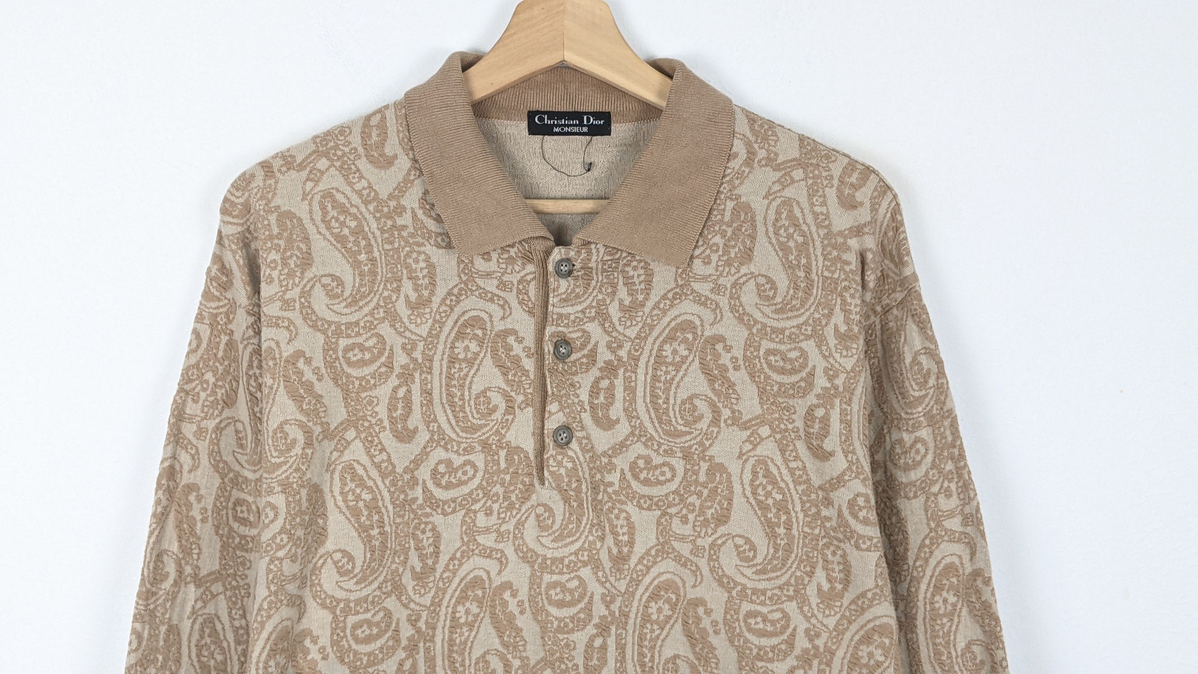 Christian Dior Monsieur Christian Dior Paisley Pattern Polo shirt Size US M / EU 48-50 / 2 - 2 Thumbnail