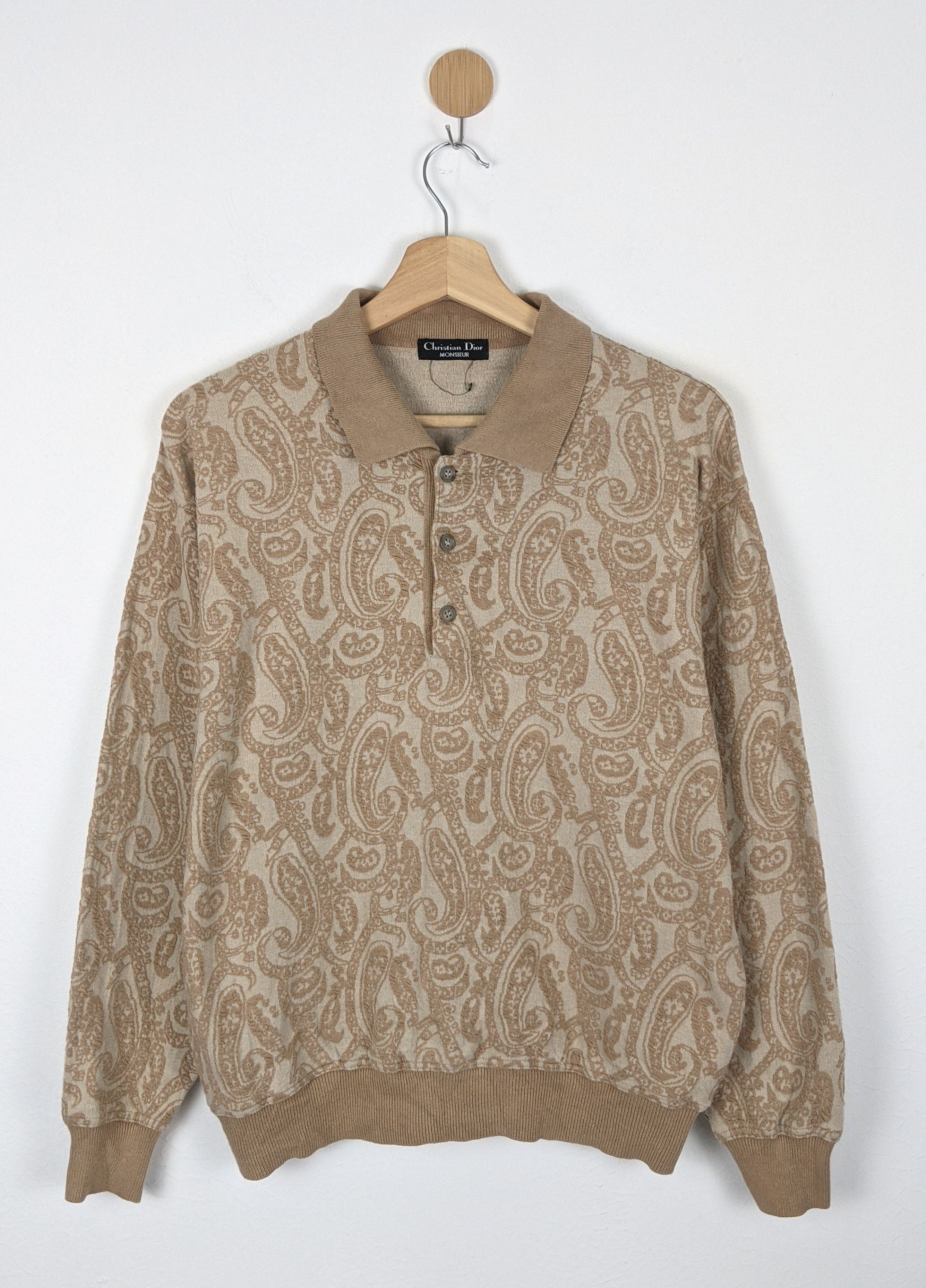 Christian Dior Monsieur Christian Dior Paisley Pattern Polo shirt Size US M / EU 48-50 / 2 - 1 Thumbnail