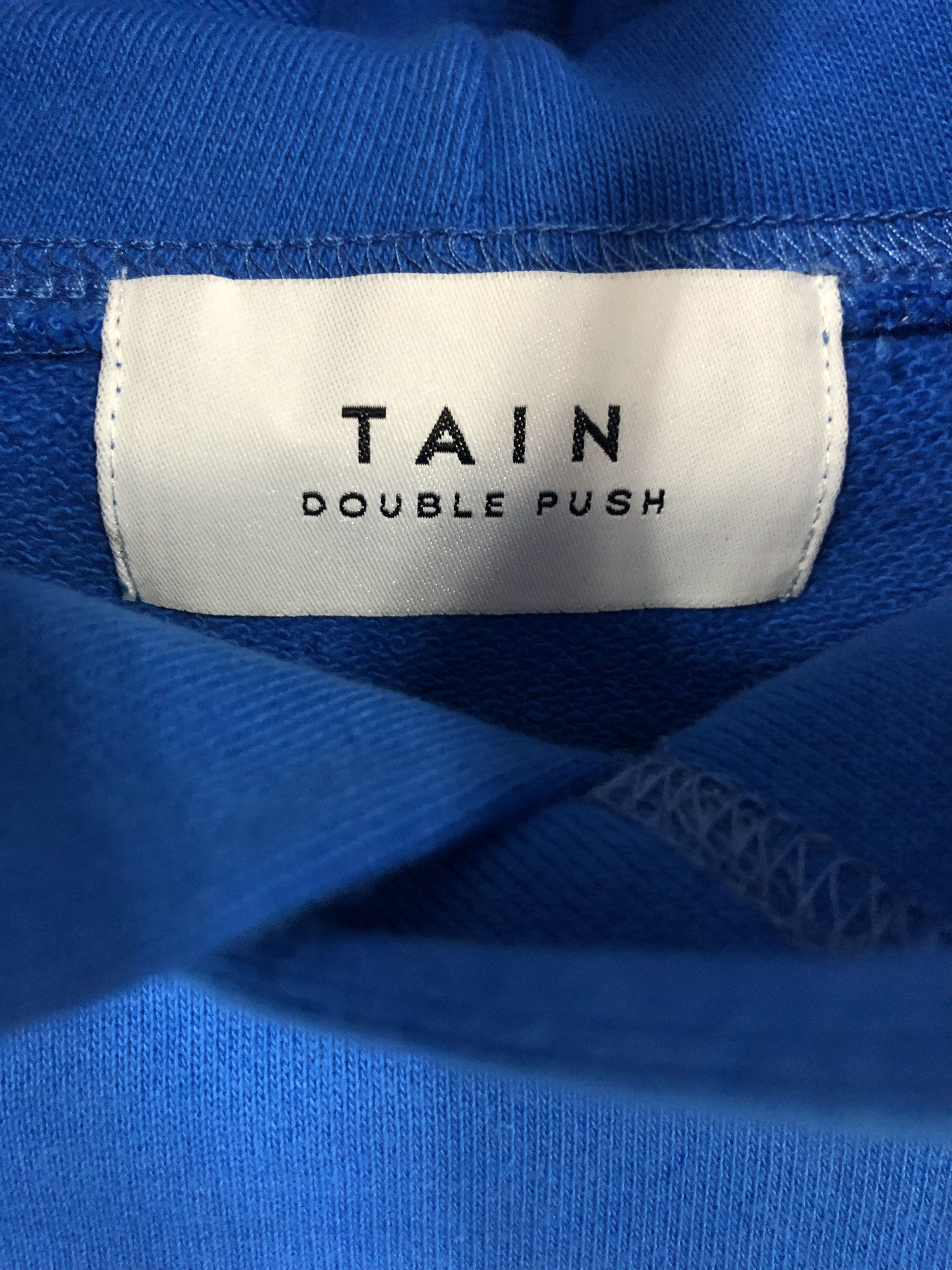 Japanese Brand 🇯🇵TAIN Double Push SWEAT HEAVY HOODIE BLUE🇯🇵 Size US L / EU 52-54 / 3 - 8 Thumbnail
