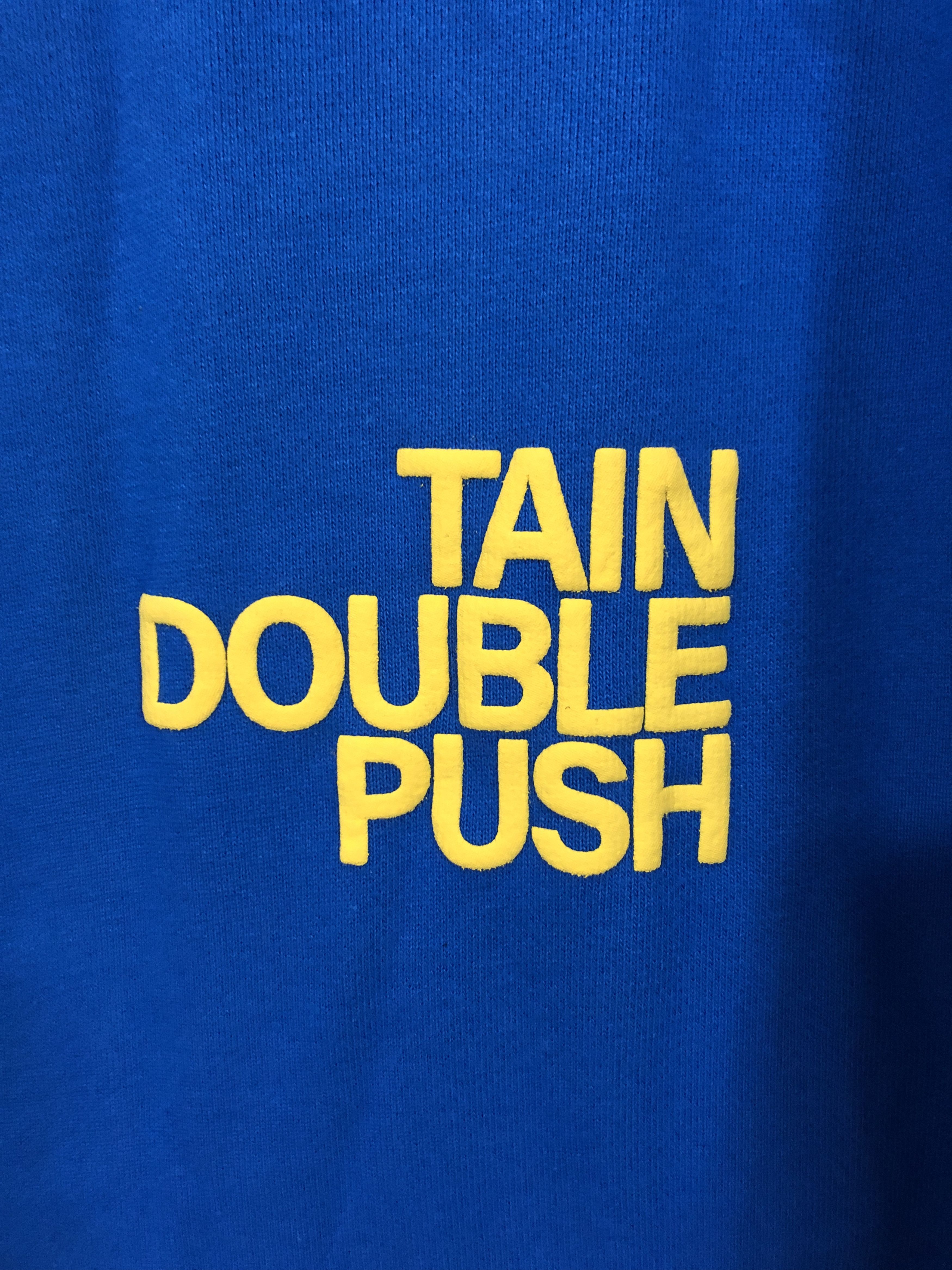 Japanese Brand 🇯🇵TAIN Double Push SWEAT HEAVY HOODIE BLUE🇯🇵 Size US L / EU 52-54 / 3 - 7 Thumbnail