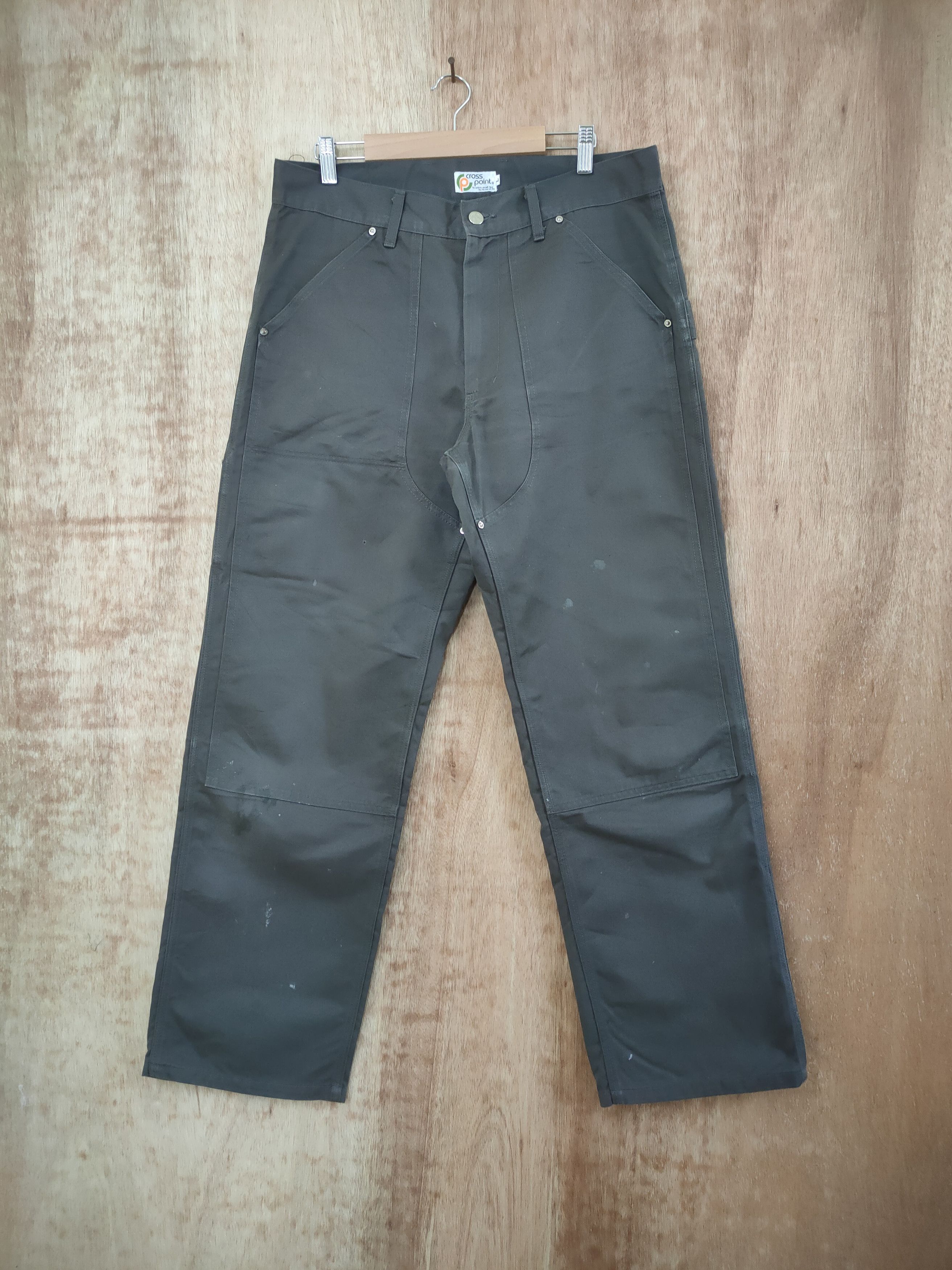 Japanese Brand × Vintage VINTAGE JAPANESE DOUBLE KNEE CARGO PANTS Size US 34 / EU 50 - 1 Thumbnail