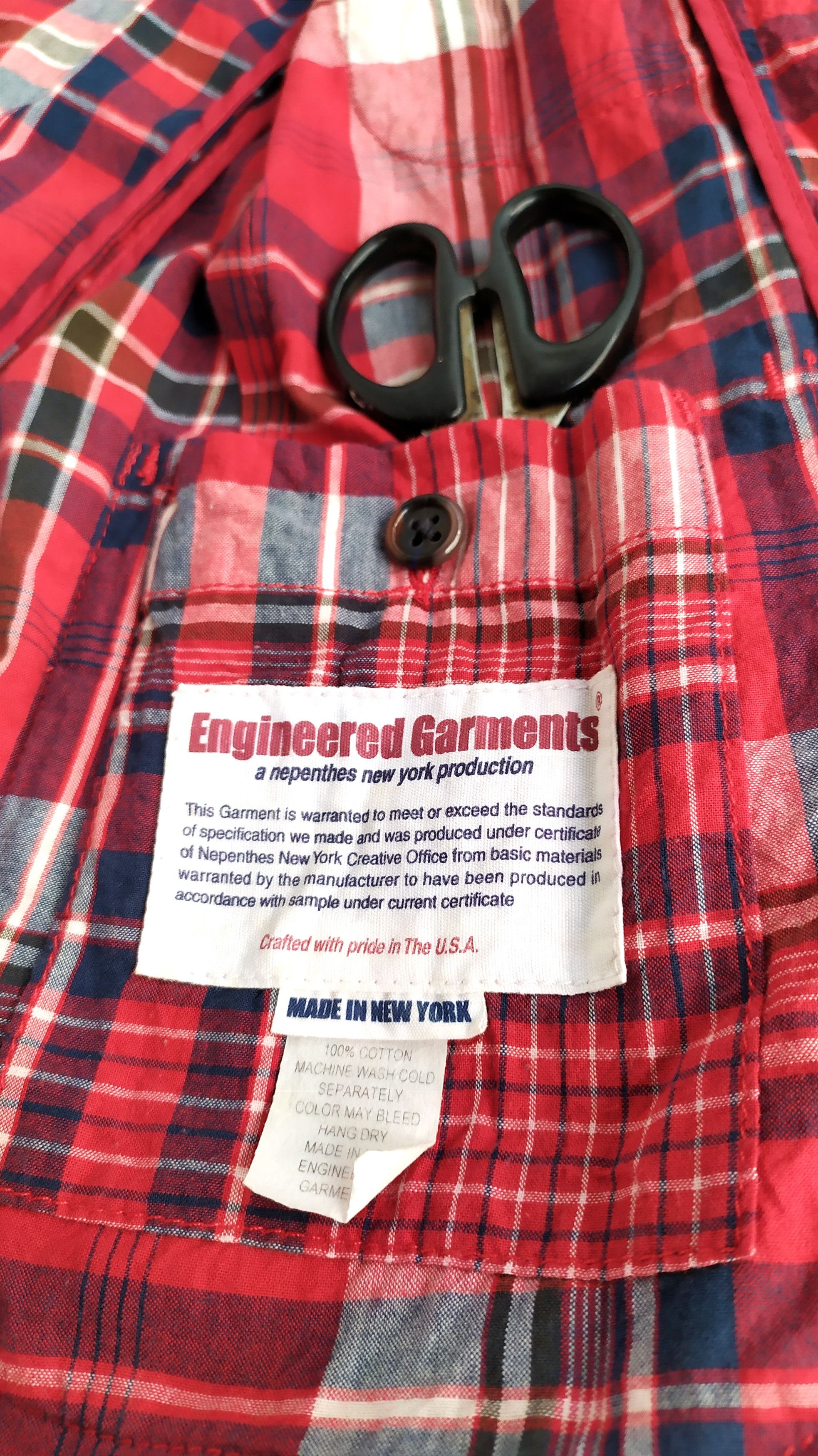 Engineered Garments Vintage ENGINEERED GARMENTS plaid shirt size 1 Size US S / EU 44-46 / 1 - 11 Thumbnail