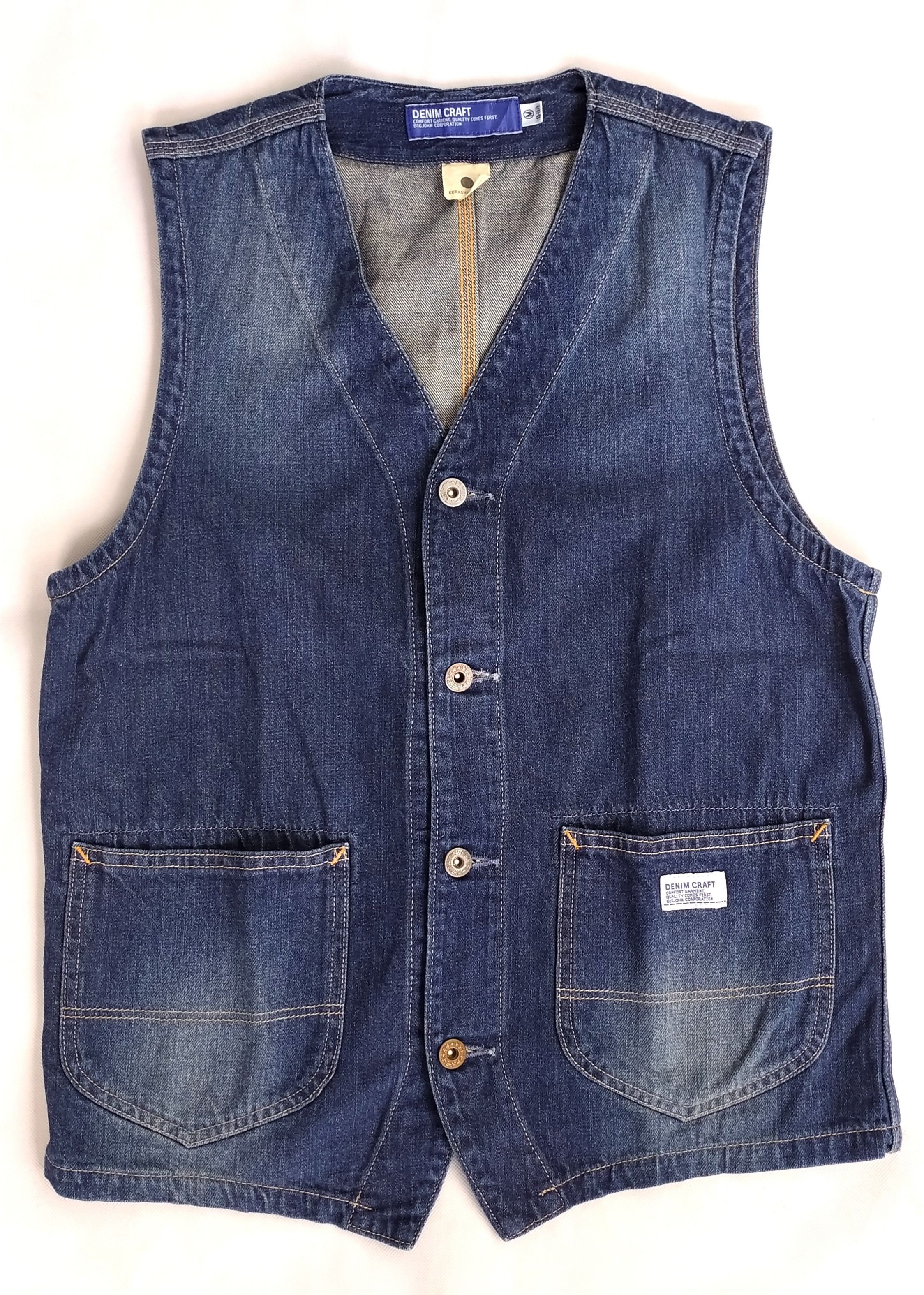 Big John Japanese brand BIG JOHN KURASHIKI JAPAN Denim vest size M Size US M / EU 48-50 / 2 - 3 Thumbnail