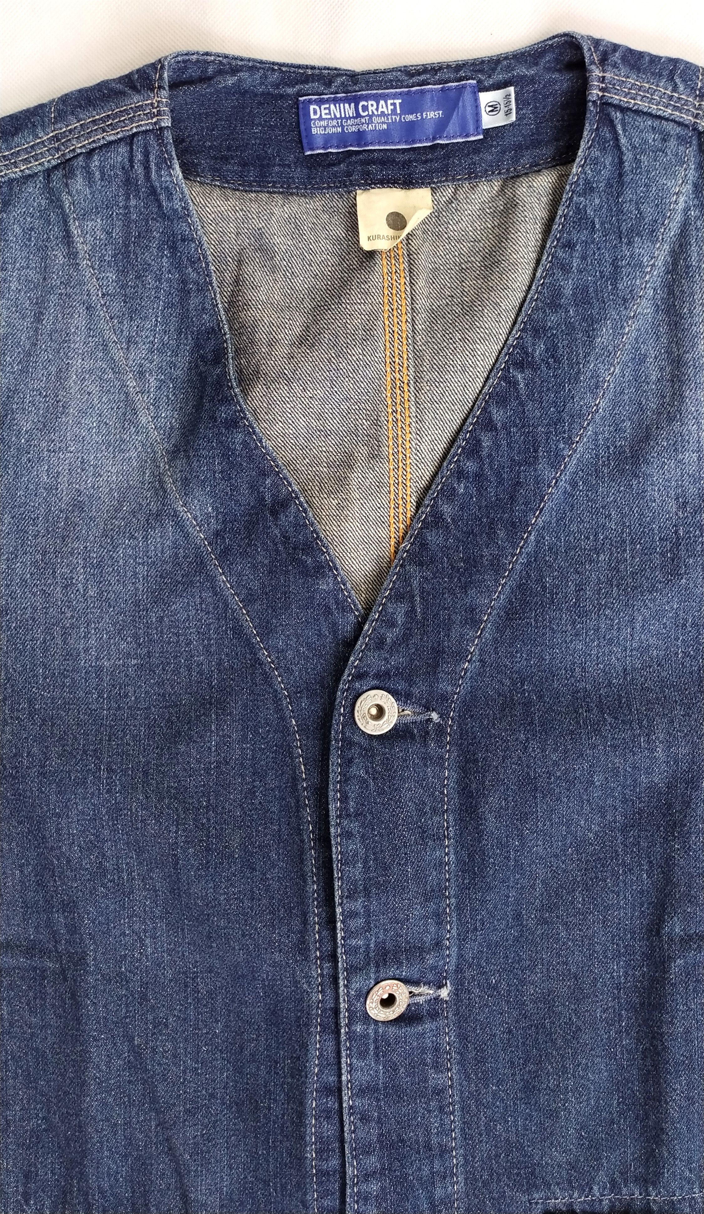 Big John Japanese brand BIG JOHN KURASHIKI JAPAN Denim vest size M Size US M / EU 48-50 / 2 - 6 Thumbnail