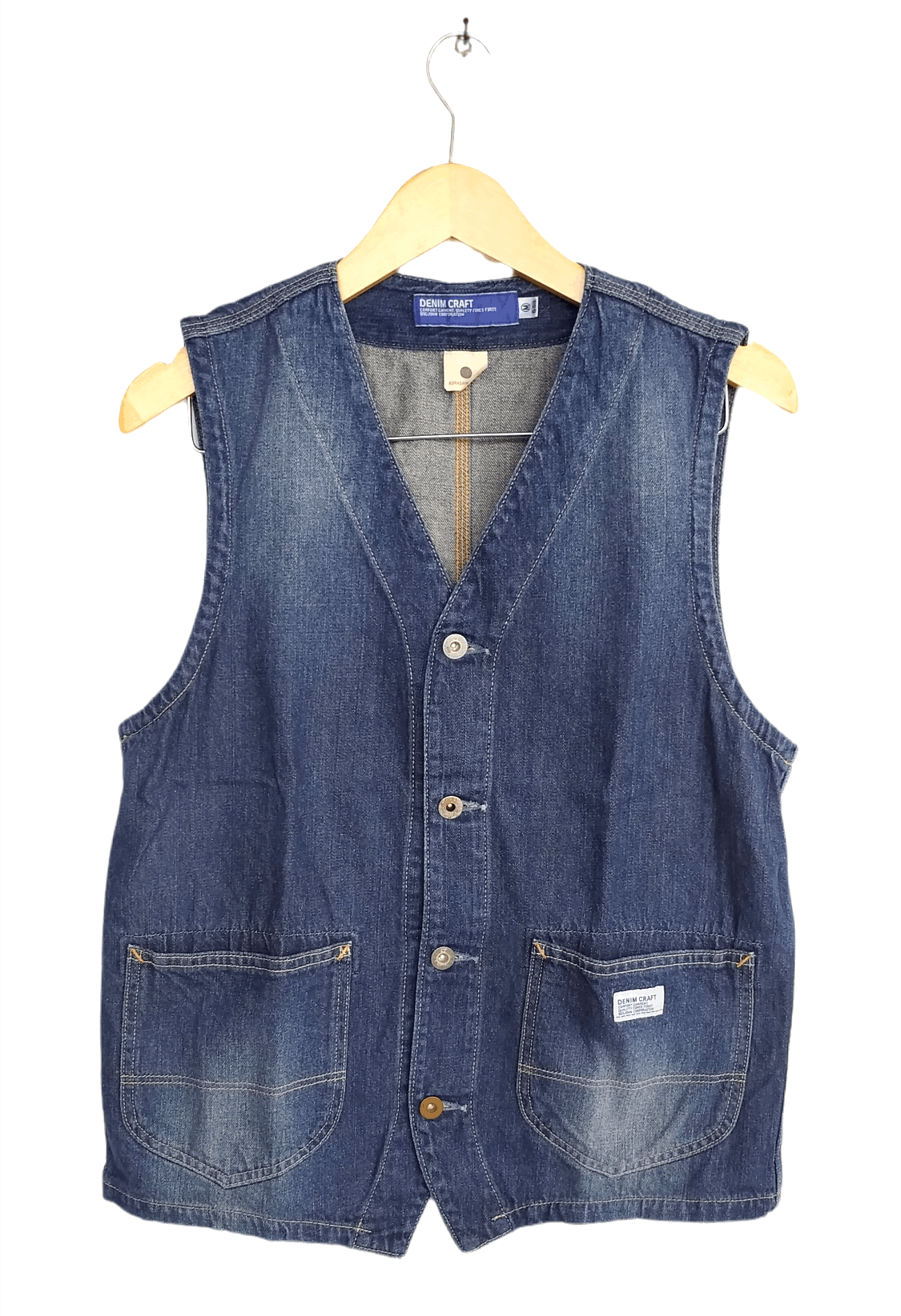 Big John Japanese brand BIG JOHN KURASHIKI JAPAN Denim vest size M Size US M / EU 48-50 / 2 - 1 Thumbnail