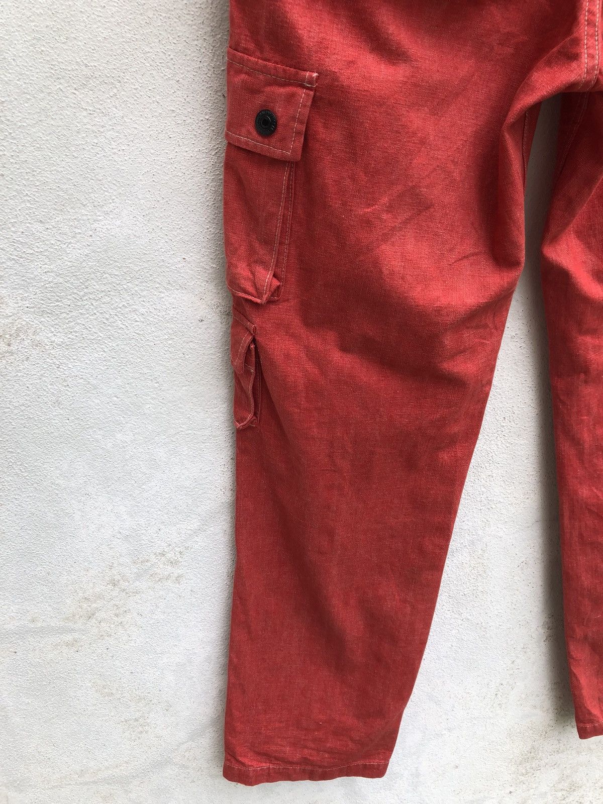 Johnbull Vintage 90s John Bull Peace Uniform Multi Pocket Denim Pant Size US 31 - 8 Thumbnail