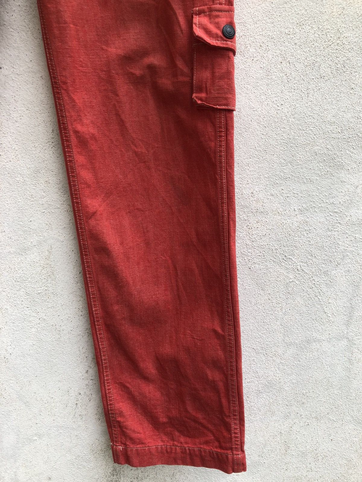 Johnbull Vintage 90s John Bull Peace Uniform Multi Pocket Denim Pant Size US 31 - 10 Thumbnail
