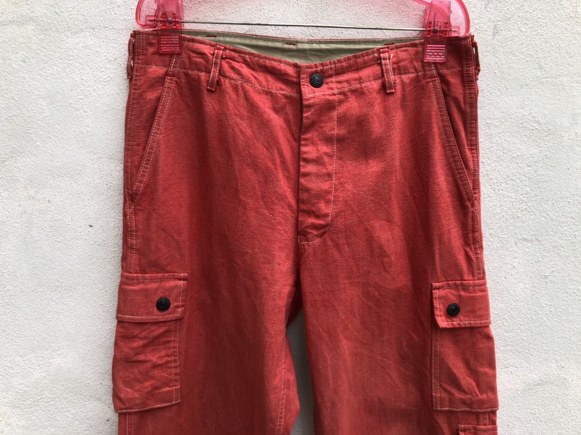 Johnbull Vintage 90s John Bull Peace Uniform Multi Pocket Denim Pant Size US 31 - 2 Thumbnail