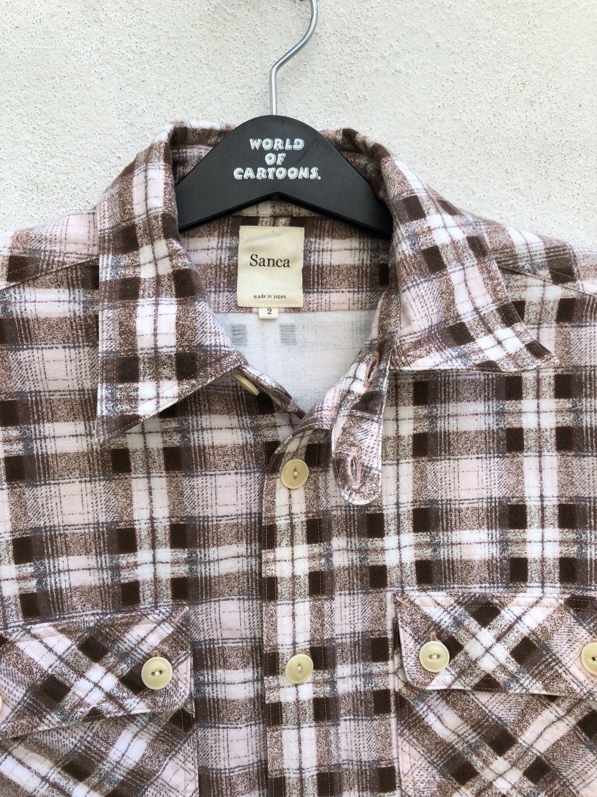 Sanca Sanca Japan Double Pocket Flannel Work Shirt Size US M / EU 48-50 / 2 - 10 Thumbnail