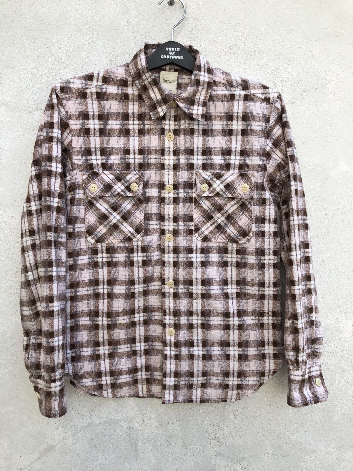 Sanca Sanca Japan Double Pocket Flannel Work Shirt Size US M / EU 48-50 / 2 - 6 Thumbnail