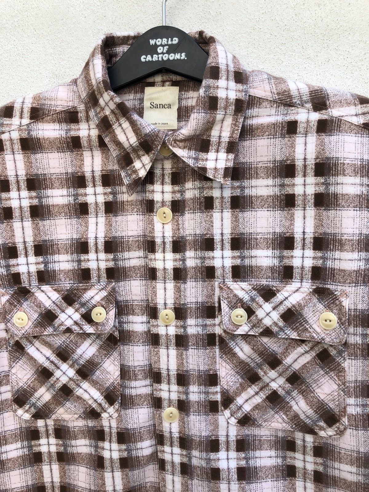 Sanca Sanca Japan Double Pocket Flannel Work Shirt Size US M / EU 48-50 / 2 - 7 Thumbnail