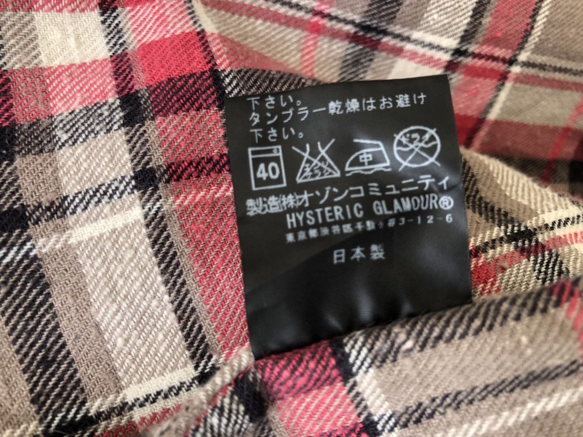 Hysteric Glamour Hysteric Glamour Plaid Hoodie Tunic Flannel Shirt Size US S / EU 44-46 / 1 - 18 Thumbnail