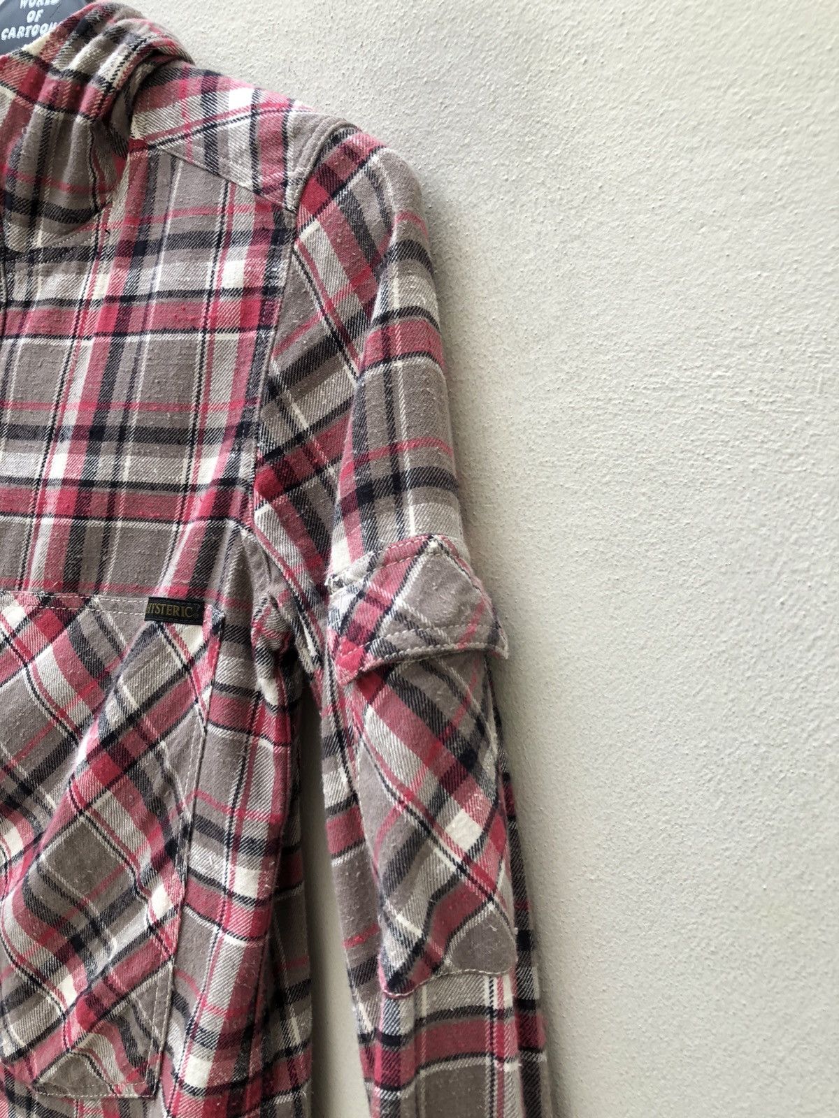 Hysteric Glamour Hysteric Glamour Plaid Hoodie Tunic Flannel Shirt Size US S / EU 44-46 / 1 - 6 Thumbnail