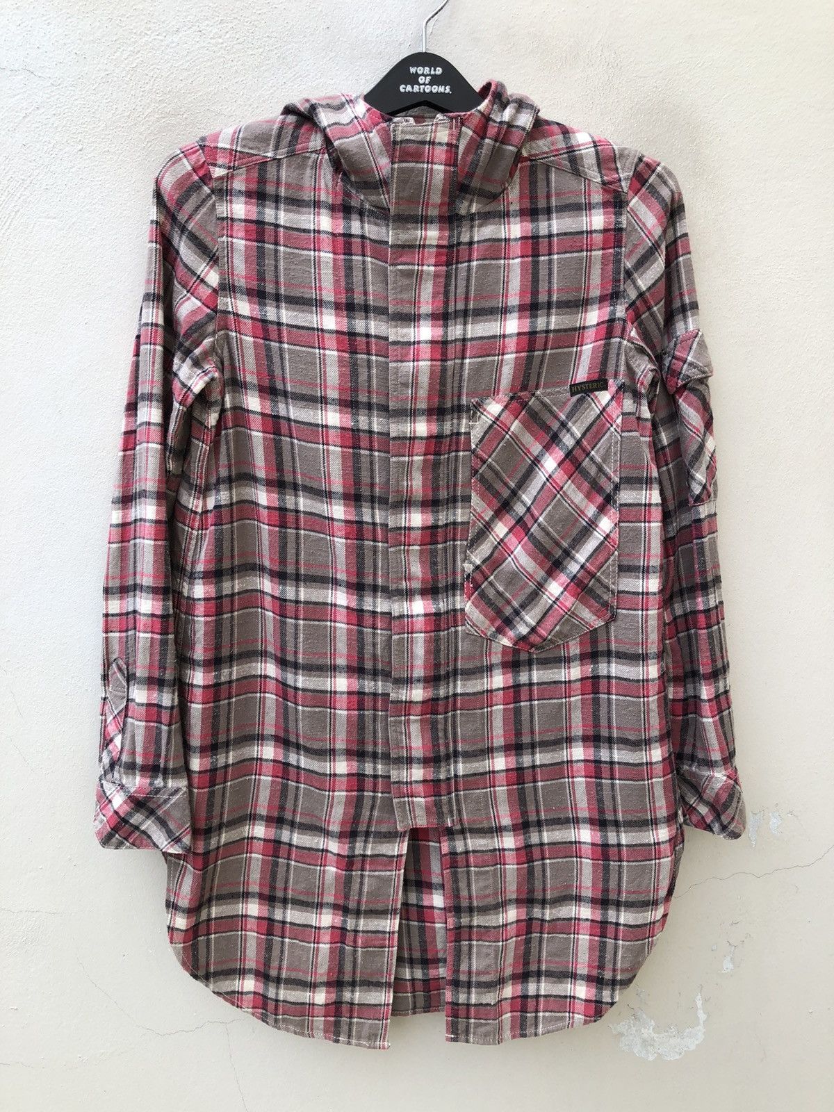 Hysteric Glamour Hysteric Glamour Plaid Hoodie Tunic Flannel Shirt Size US S / EU 44-46 / 1 - 4 Thumbnail