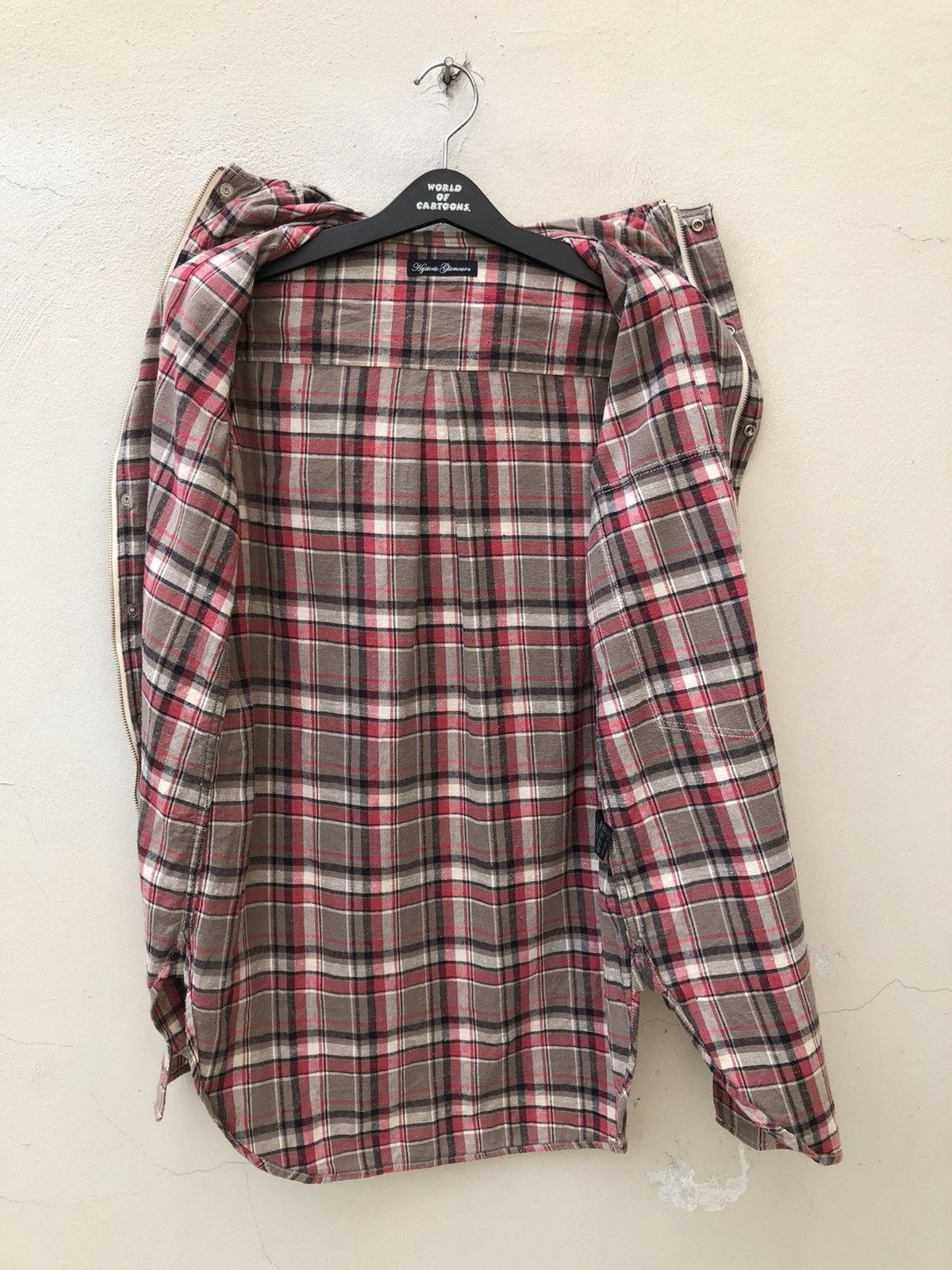 Hysteric Glamour Hysteric Glamour Plaid Hoodie Tunic Flannel Shirt Size US S / EU 44-46 / 1 - 15 Thumbnail