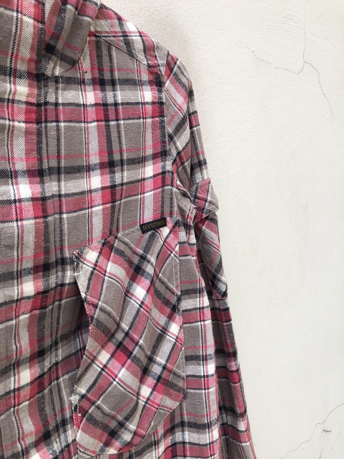 Hysteric Glamour Hysteric Glamour Plaid Hoodie Tunic Flannel Shirt Size US S / EU 44-46 / 1 - 5 Thumbnail