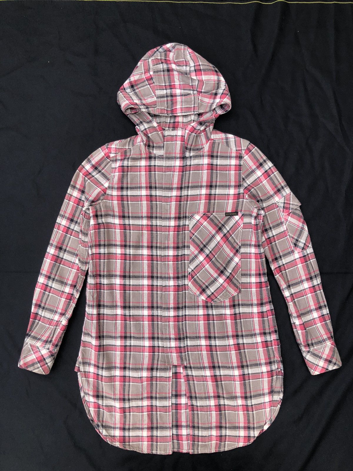 Hysteric Glamour Hysteric Glamour Plaid Hoodie Tunic Flannel Shirt Size US S / EU 44-46 / 1 - 1 Thumbnail