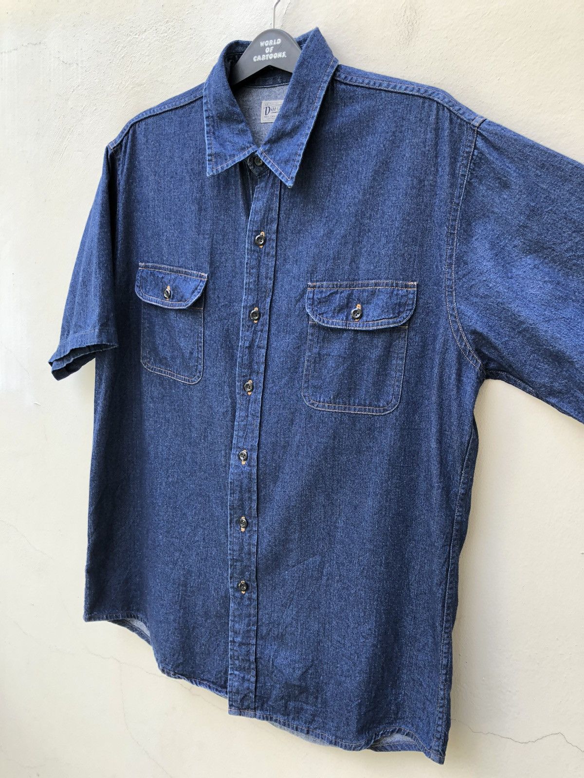 Denime × Japanese Brand Vintage DENIME Orizzonti Japan Indigo Blue Denim Shirt Size US L / EU 52-54 / 3 - 10 Thumbnail