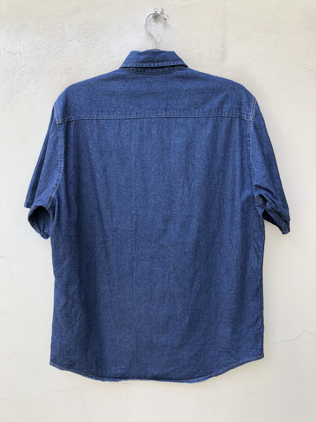 Denime × Japanese Brand Vintage DENIME Orizzonti Japan Indigo Blue Denim Shirt Size US L / EU 52-54 / 3 - 12 Thumbnail
