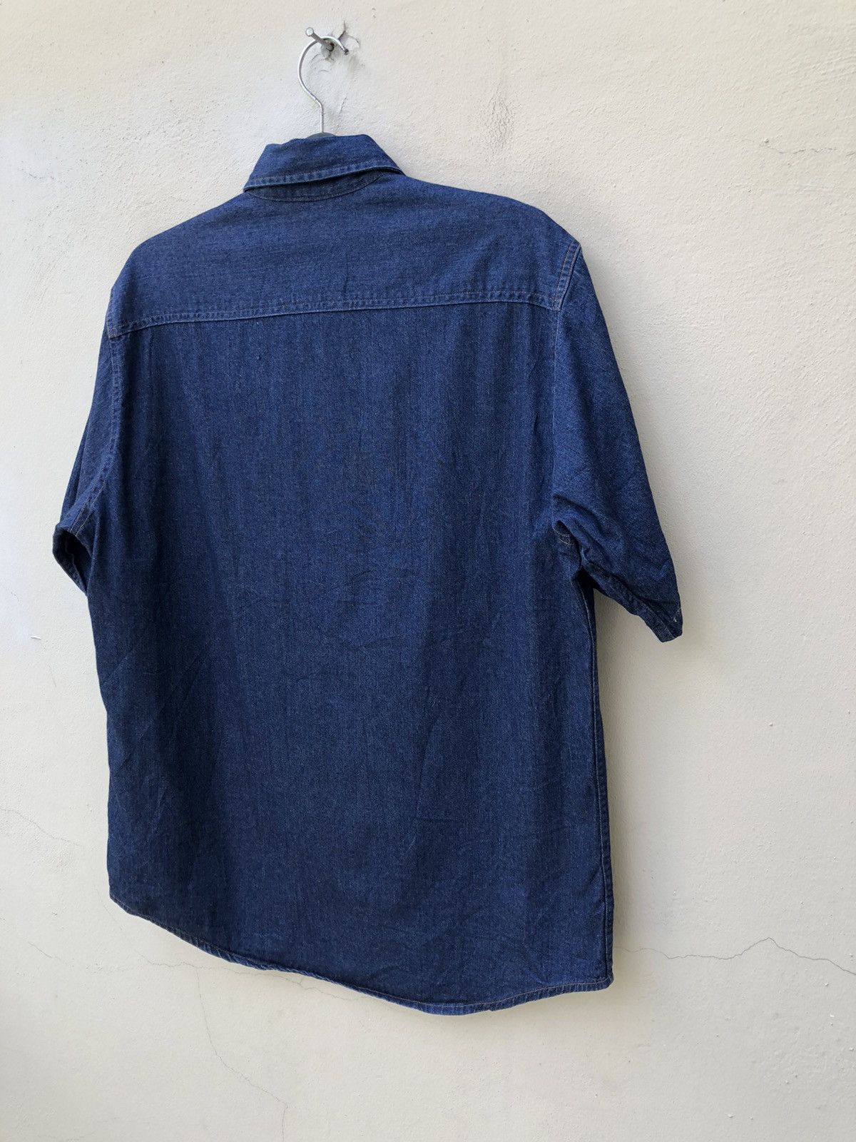 Denime × Japanese Brand Vintage DENIME Orizzonti Japan Indigo Blue Denim Shirt Size US L / EU 52-54 / 3 - 14 Thumbnail