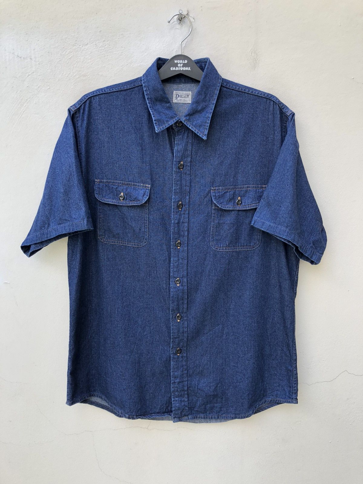 Denime × Japanese Brand Vintage DENIME Orizzonti Japan Indigo Blue Denim Shirt Size US L / EU 52-54 / 3 - 6 Thumbnail
