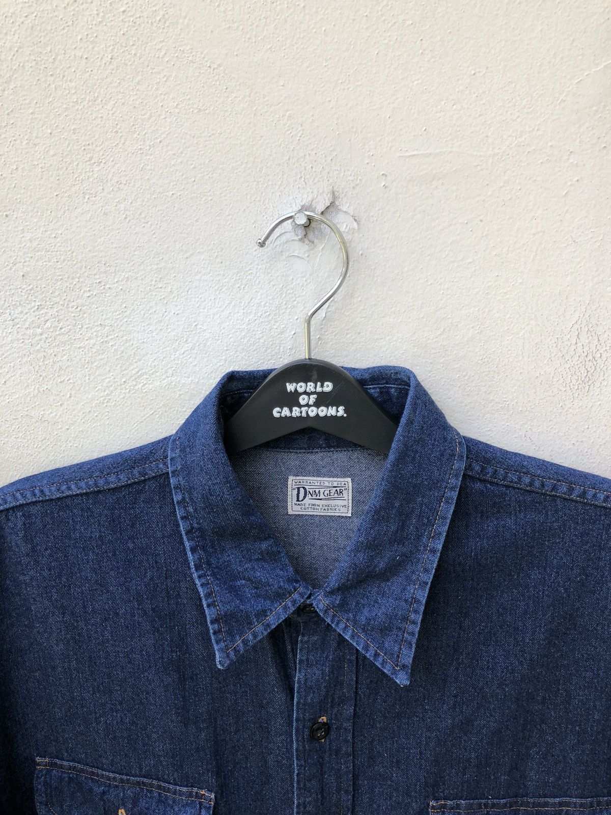 Denime × Japanese Brand Vintage DENIME Orizzonti Japan Indigo Blue Denim Shirt Size US L / EU 52-54 / 3 - 7 Thumbnail