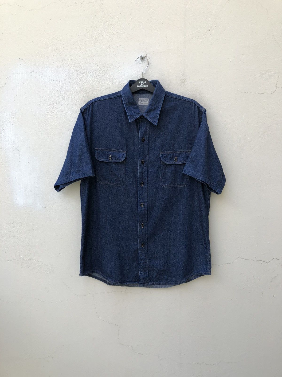 Denime × Japanese Brand Vintage DENIME Orizzonti Japan Indigo Blue Denim Shirt Size US L / EU 52-54 / 3 - 5 Thumbnail