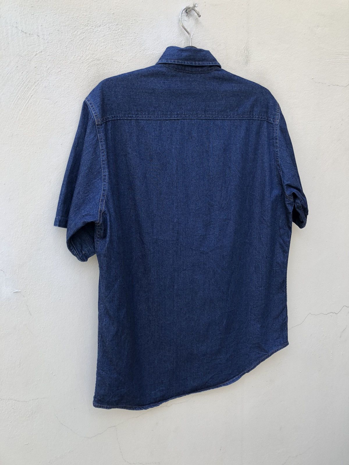 Denime × Japanese Brand Vintage DENIME Orizzonti Japan Indigo Blue Denim Shirt Size US L / EU 52-54 / 3 - 13 Thumbnail