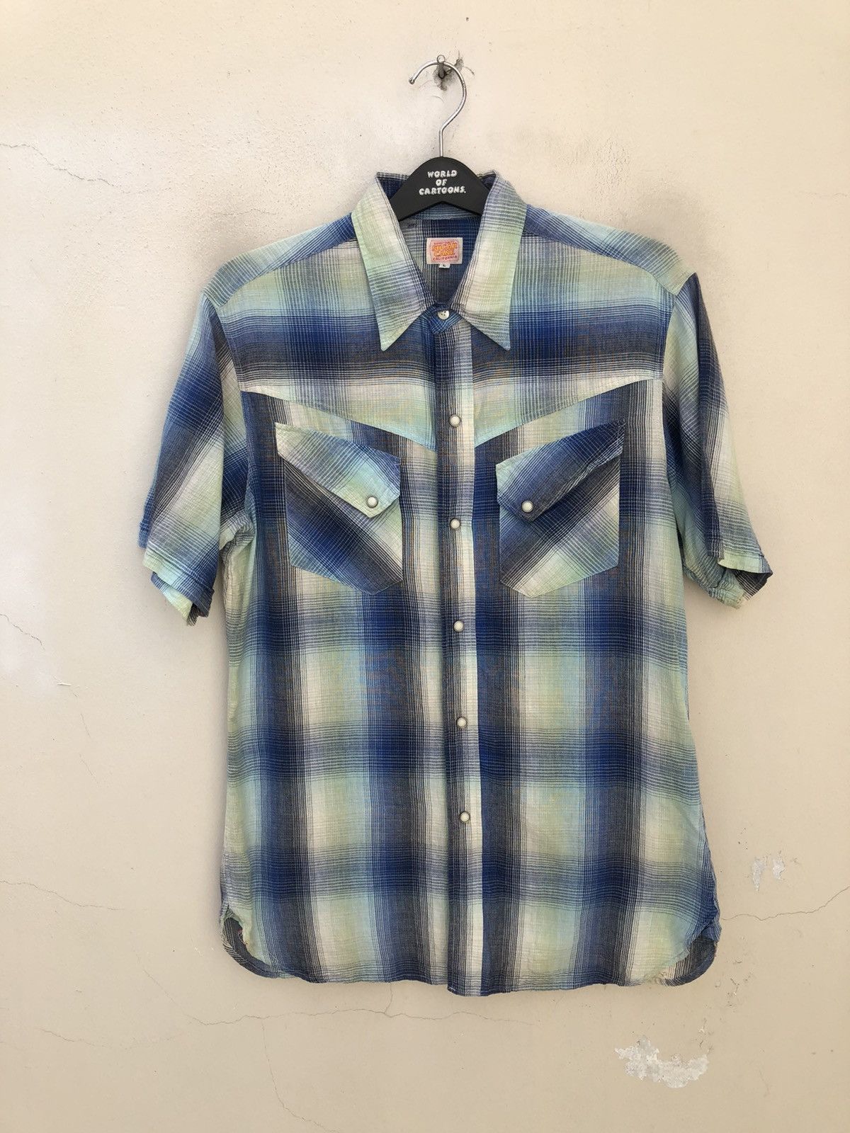 Sugar Cane × Toyo Enterprises Sugar Cane Multi Color Plaid Western Flannel Shirt Size US L / EU 52-54 / 3 - 3 Thumbnail