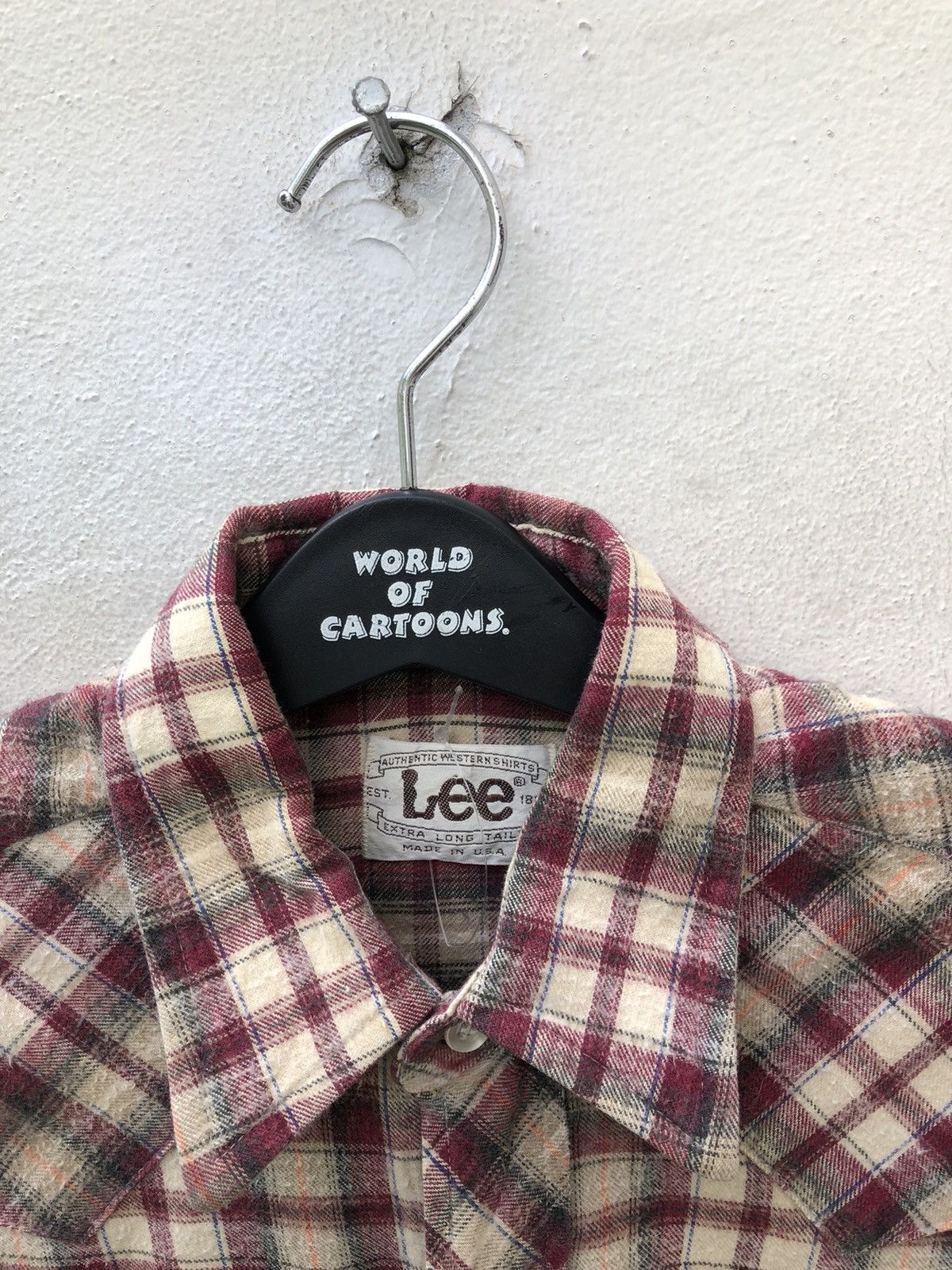 Lee Vintage 70s Lee Western Extra Long Tails Flannel Shirt Size US S / EU 44-46 / 1 - 5 Thumbnail