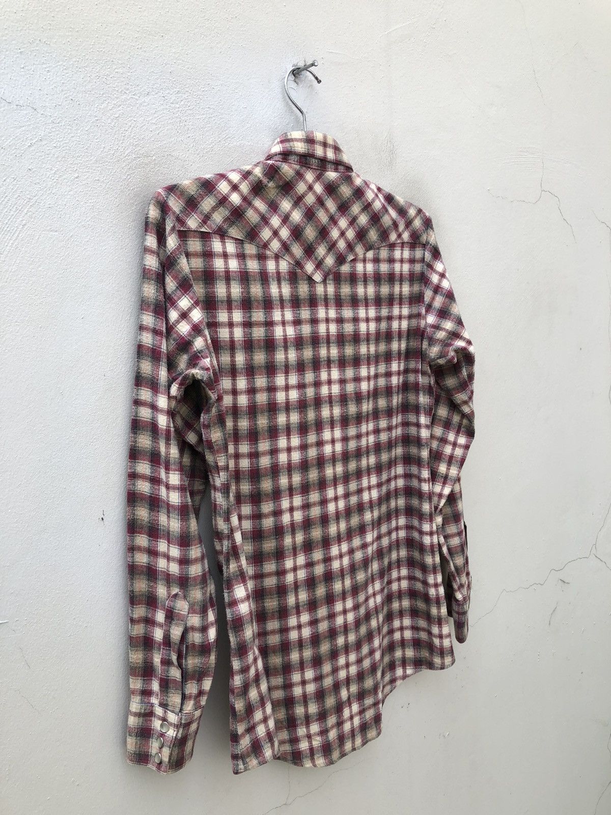 Lee Vintage 70s Lee Western Extra Long Tails Flannel Shirt Size US S / EU 44-46 / 1 - 9 Thumbnail