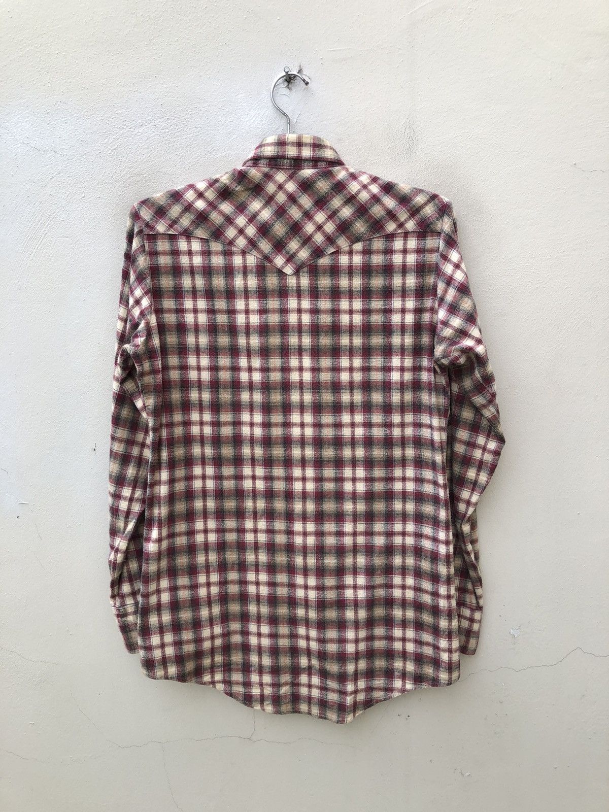 Lee Vintage 70s Lee Western Extra Long Tails Flannel Shirt Size US S / EU 44-46 / 1 - 6 Thumbnail