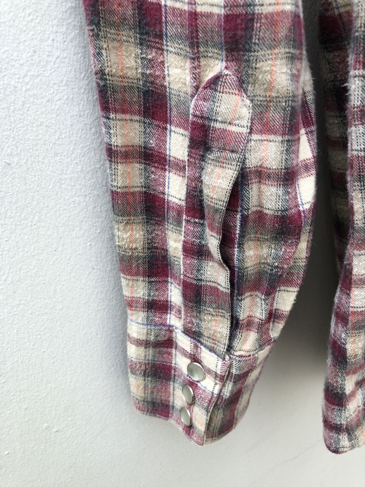 Lee Vintage 70s Lee Western Extra Long Tails Flannel Shirt Size US S / EU 44-46 / 1 - 8 Thumbnail