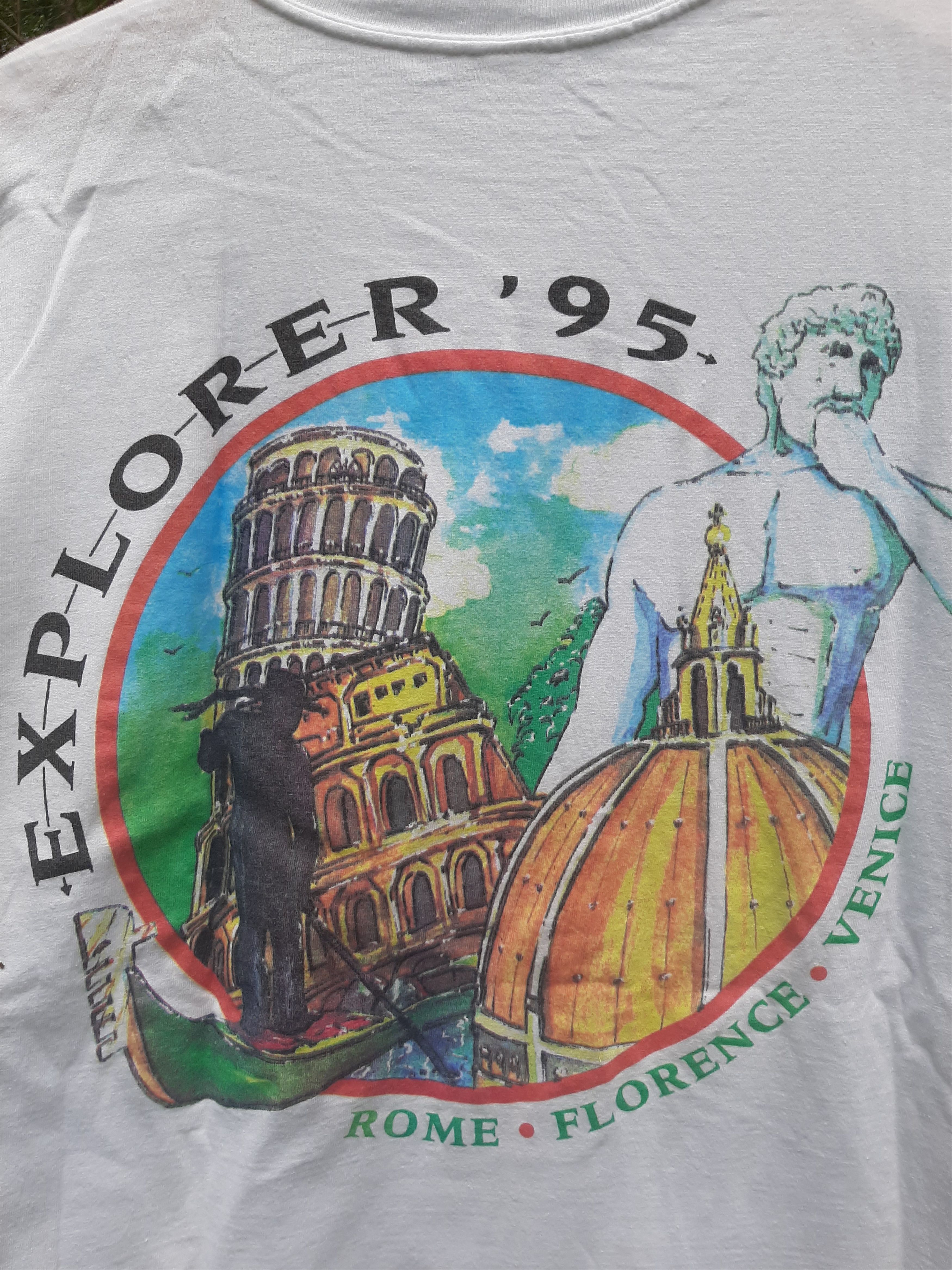 Vintage Vintage Very Rare Fuji Xerox Explorer Roma 95 Art T shirt Size US L / EU 52-54 / 3 - 1 Thumbnail