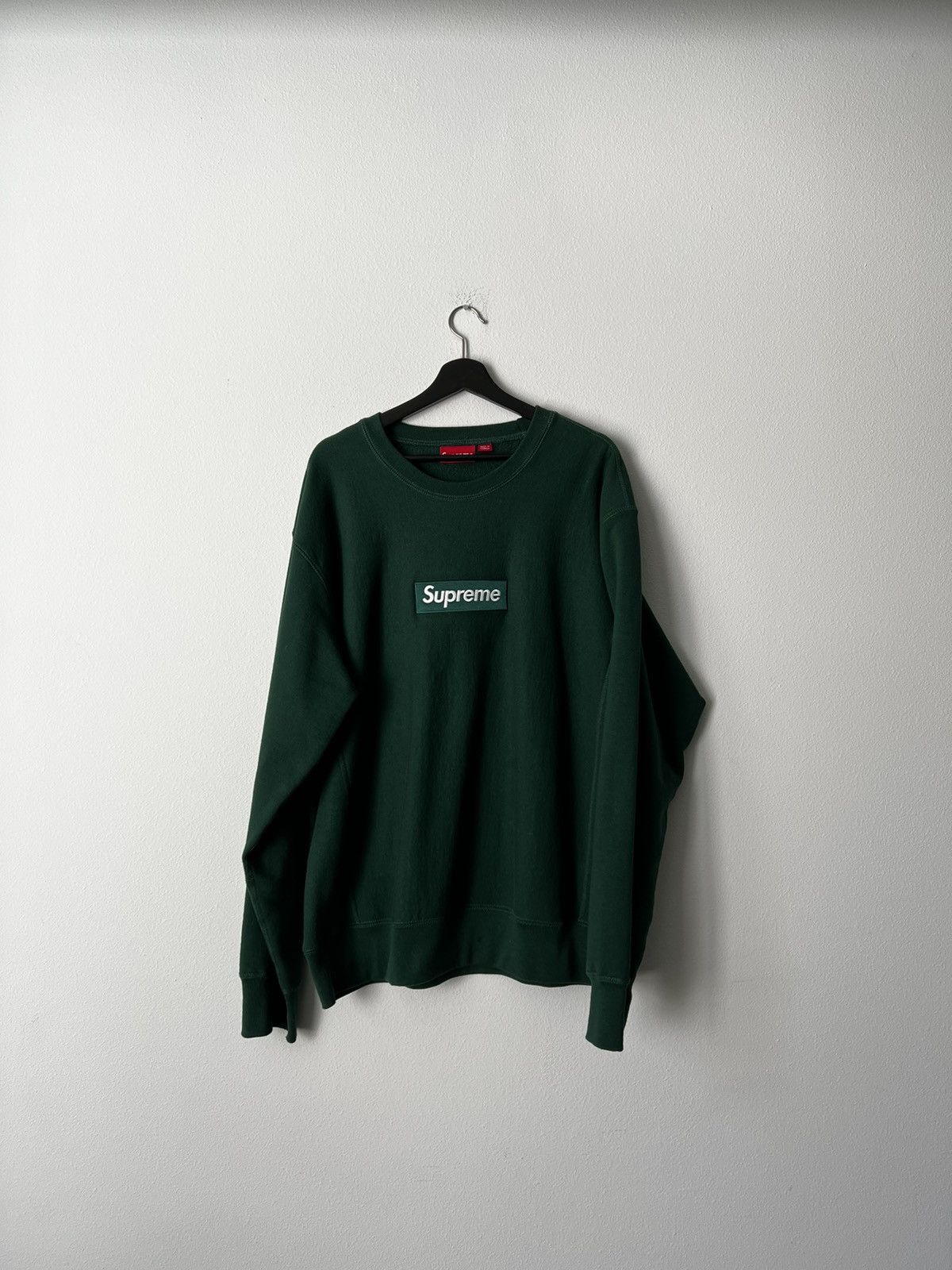 Supreme FW18 Box Logo Crewneck Size US XL / EU 56 / 4 - 1 Thumbnail