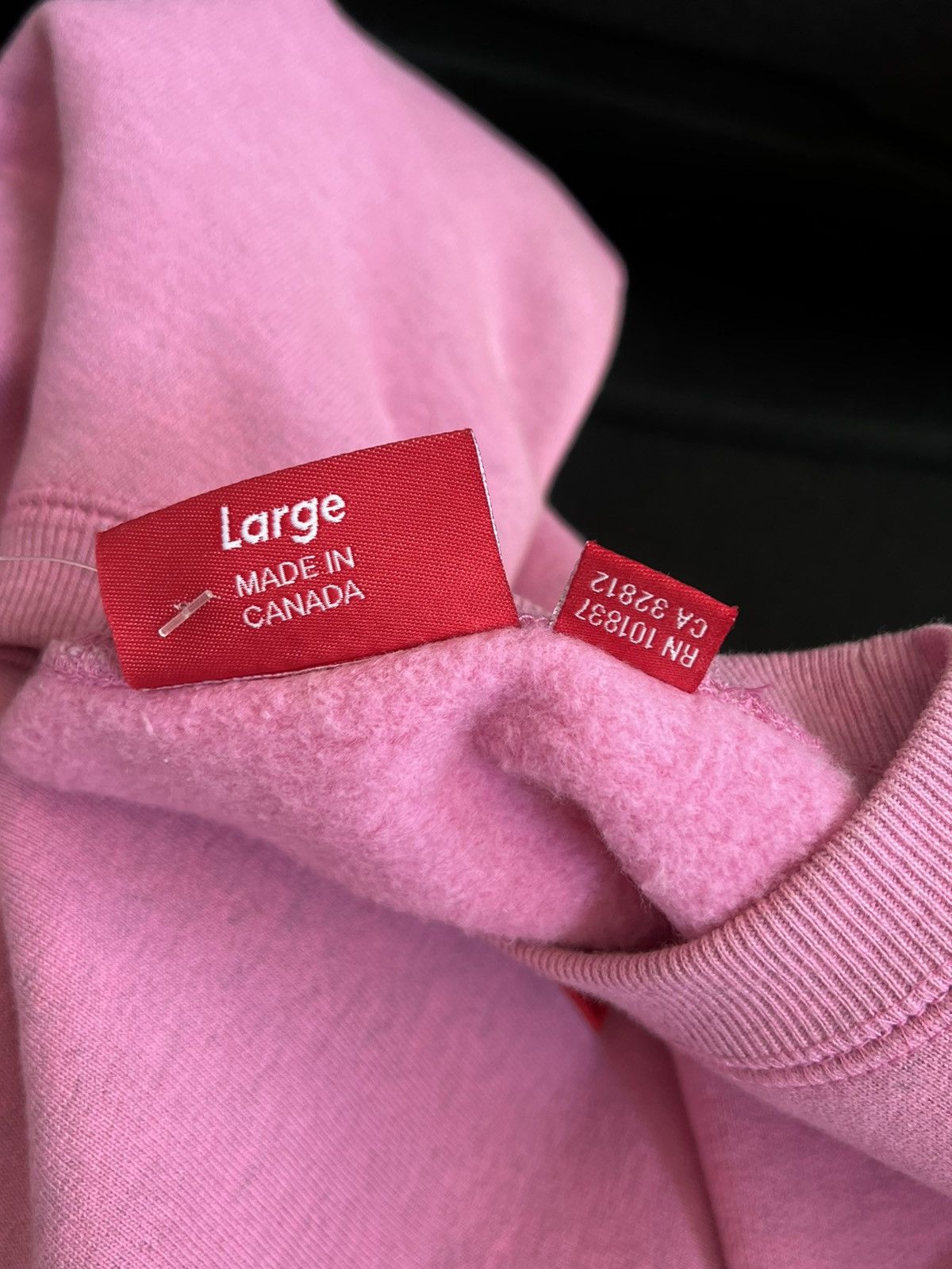 Supreme FW15 Heather Pink Box Logo Crewneck Size US L / EU 52-54 / 3 - 6 Thumbnail